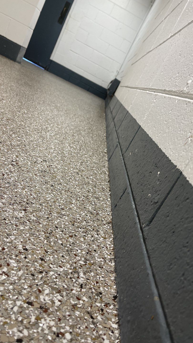 Park Restroom Floors using Pebble Beach by Your1DayFloor.com