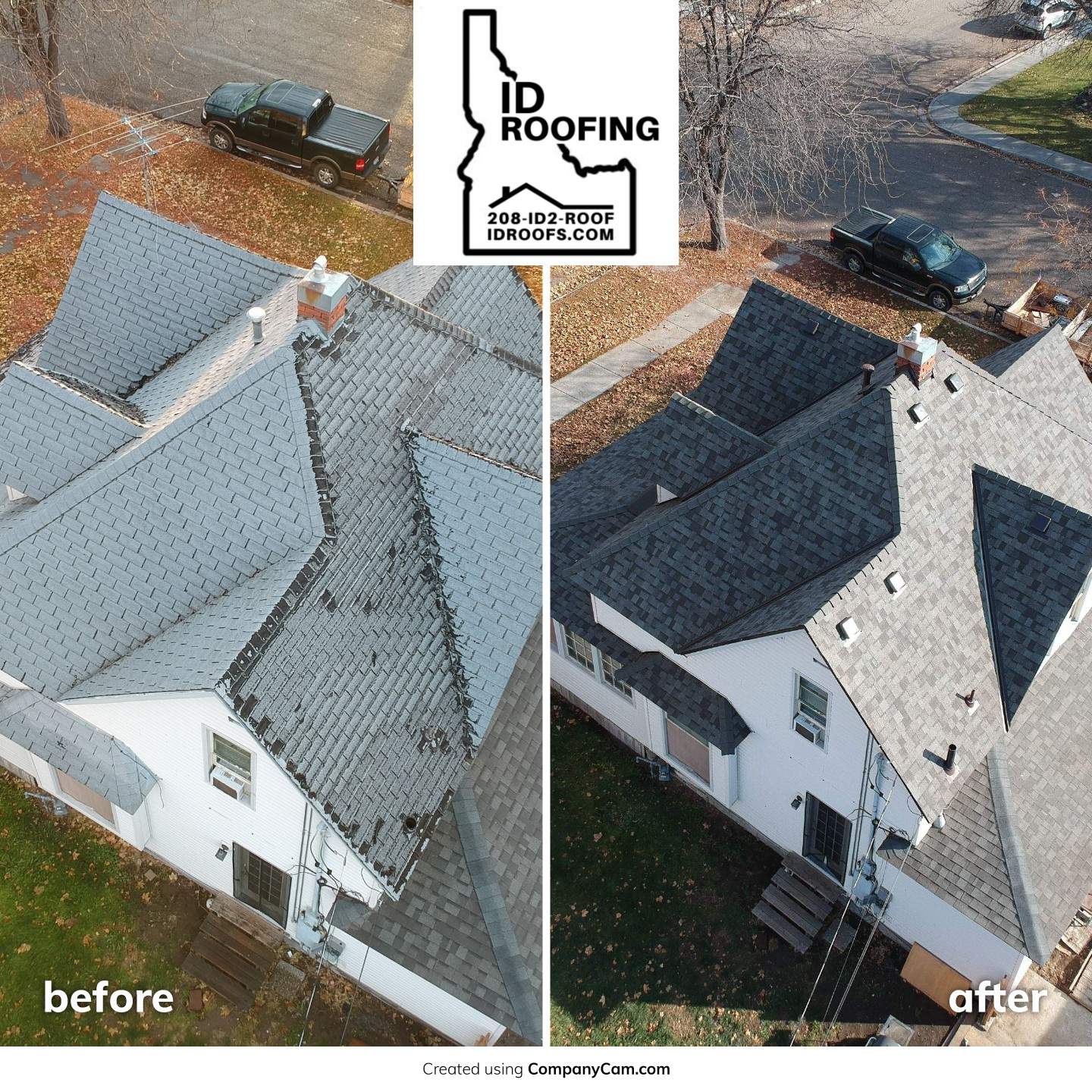 Nampa Idaho Two Story Residential Roofing Installation using Owens Corning by ID Roofing LLC
