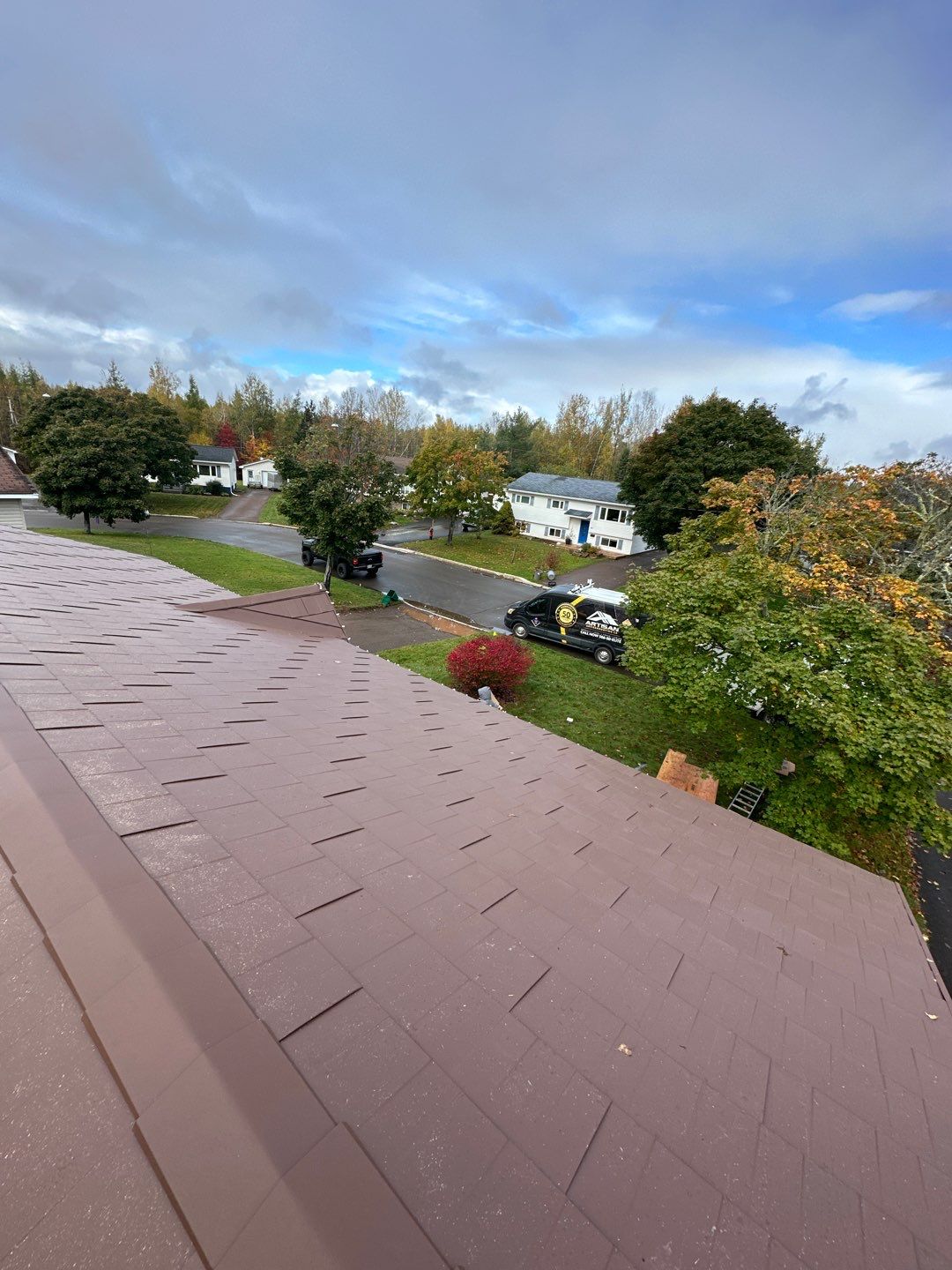 Residential Roofing Installation using Wakefield Bridge Steel Shingle by Ideal Steel by Artisan Roofing & Home Improvements Inc.