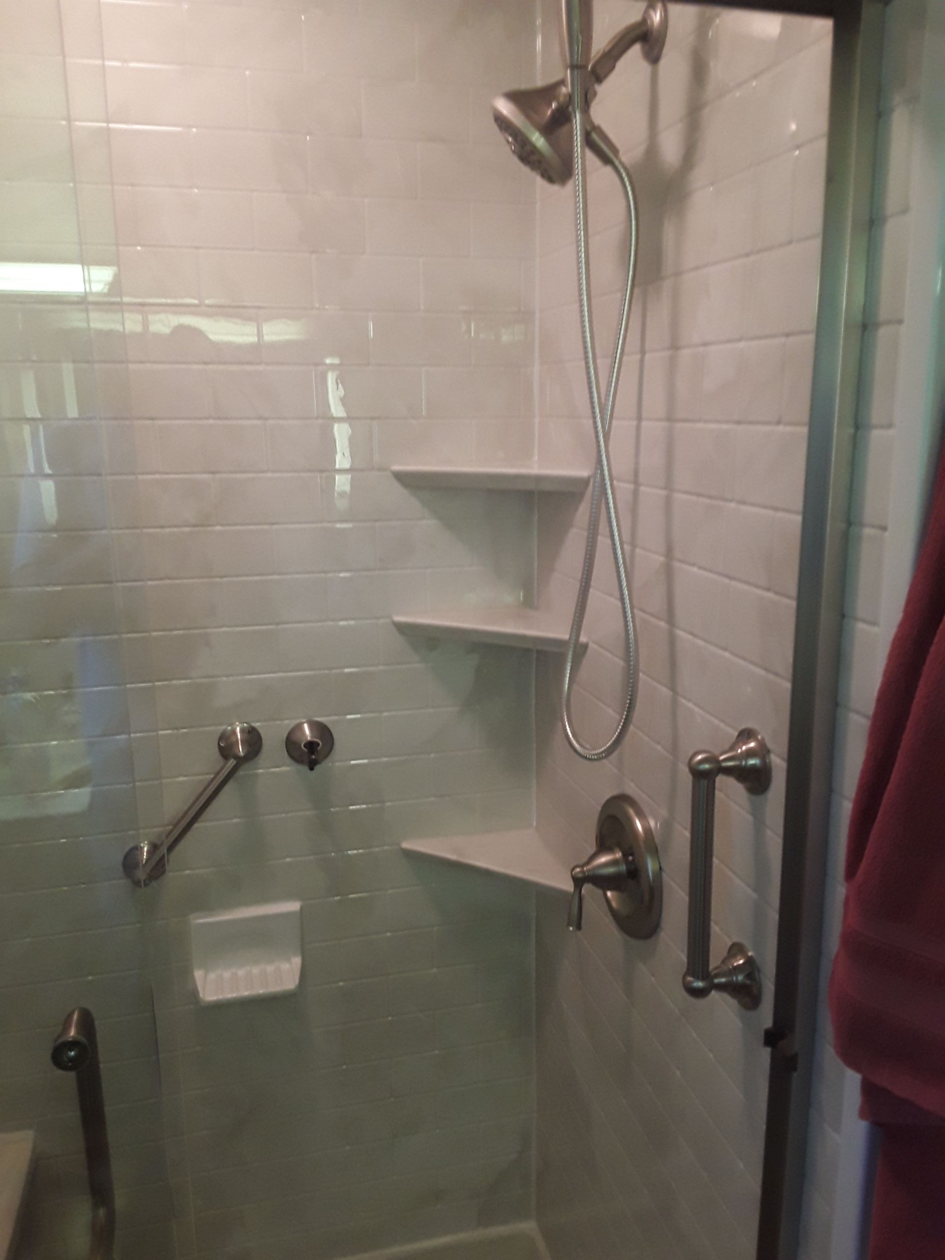 Shower Replacement using BCI Acrylic Shower System by Secure Construction Company Inc