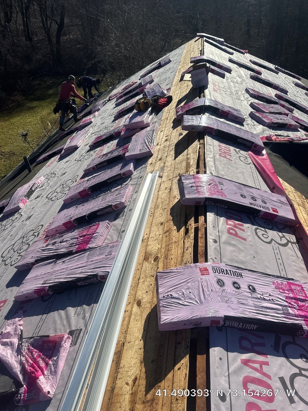 Residential Roofing Installation using Owens Corning TruDefinition - Williamsburg Gray by A Plus Exterior