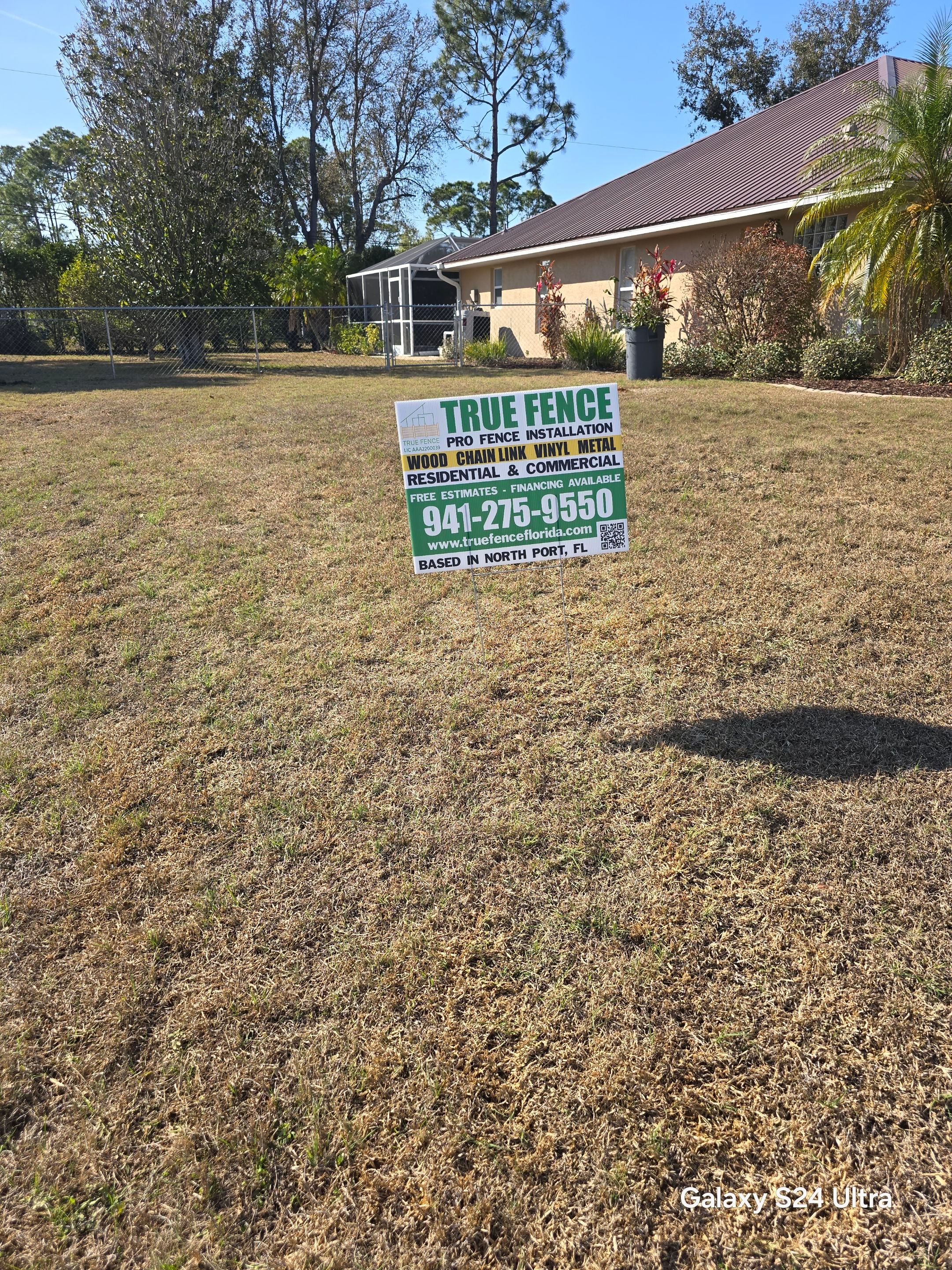 Galvanized Chain Link in North Port by True Fence LLC