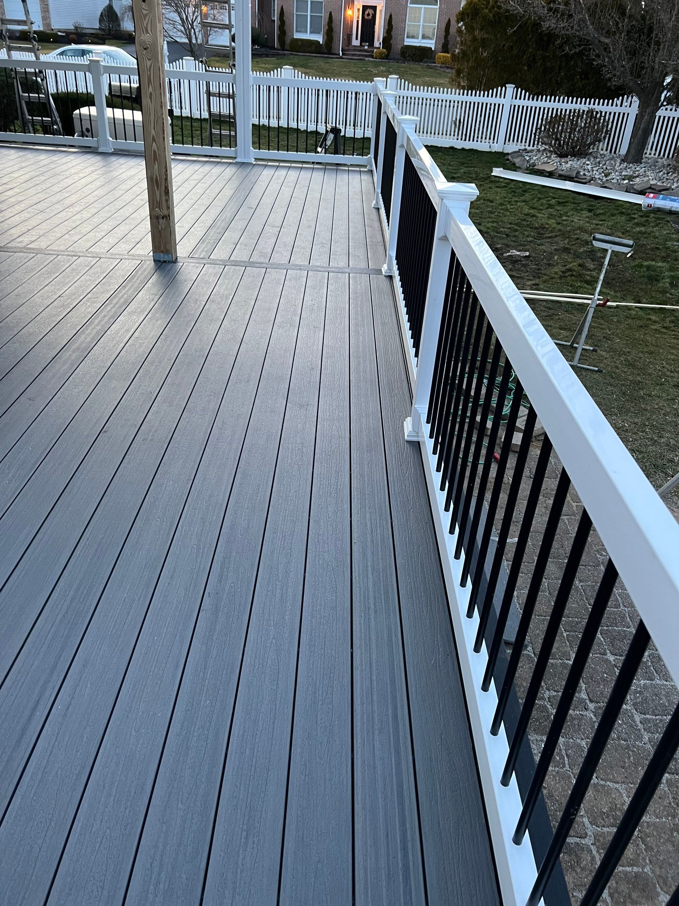 New deck With Porch  by deck guardian