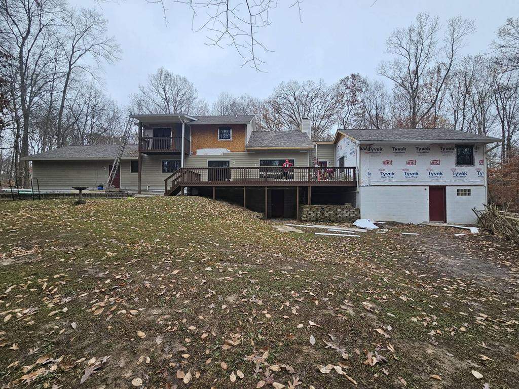 Siding Installation using Primed James Hardie & Straight Edge Shakes by Koontz Construction