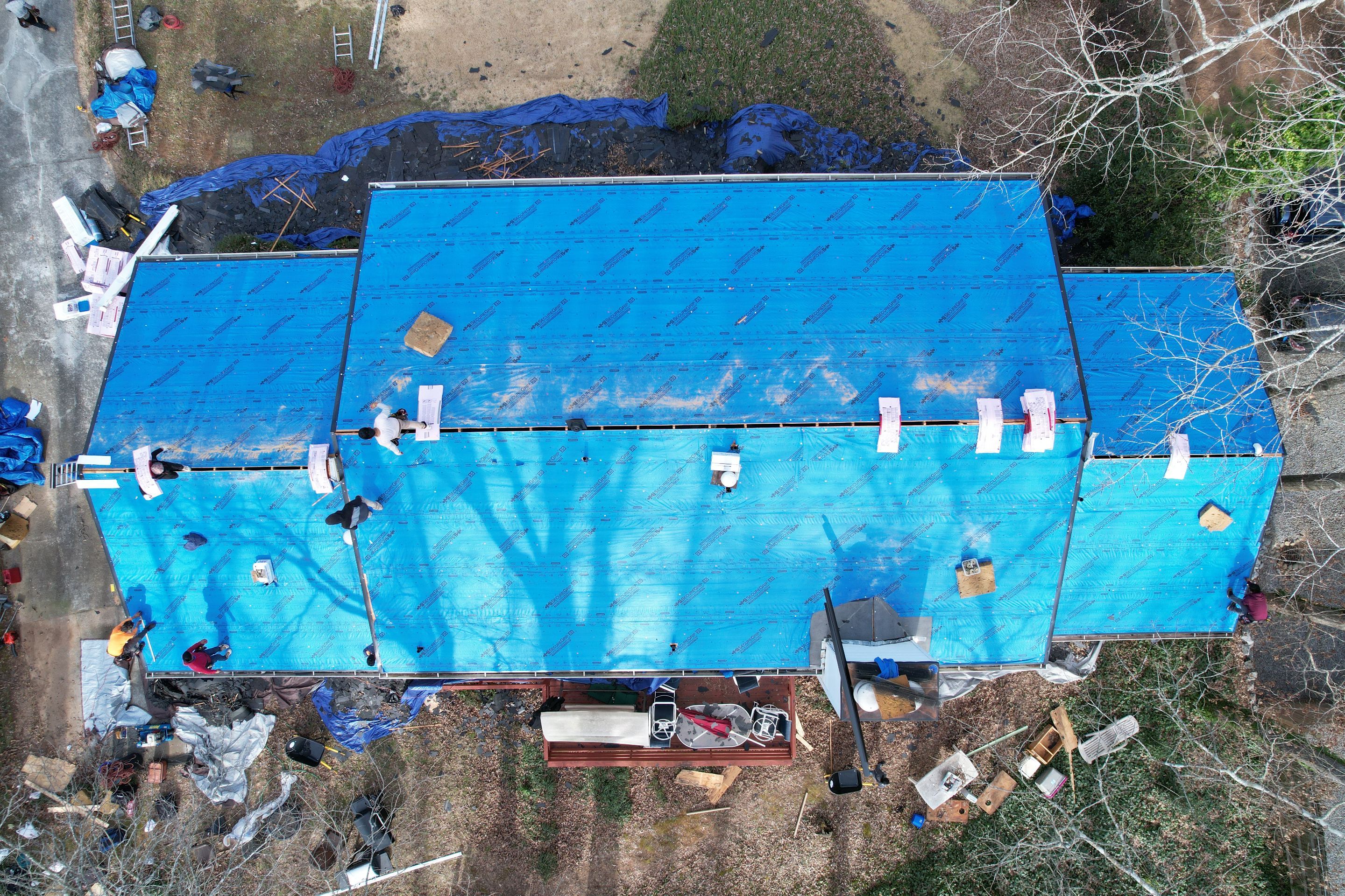 Residential Roofing Installation using Owens Corning by Inspector Roofing and Restoration