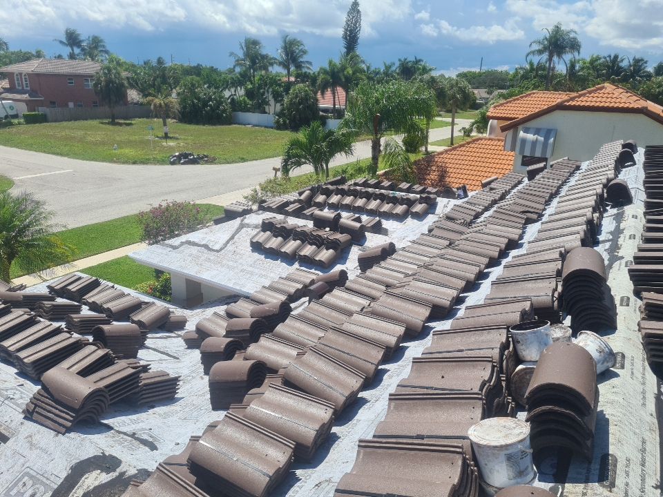 Residential Roofing Installation using Eagle Roofing Tile by BLUES BROTHERS ROOFING