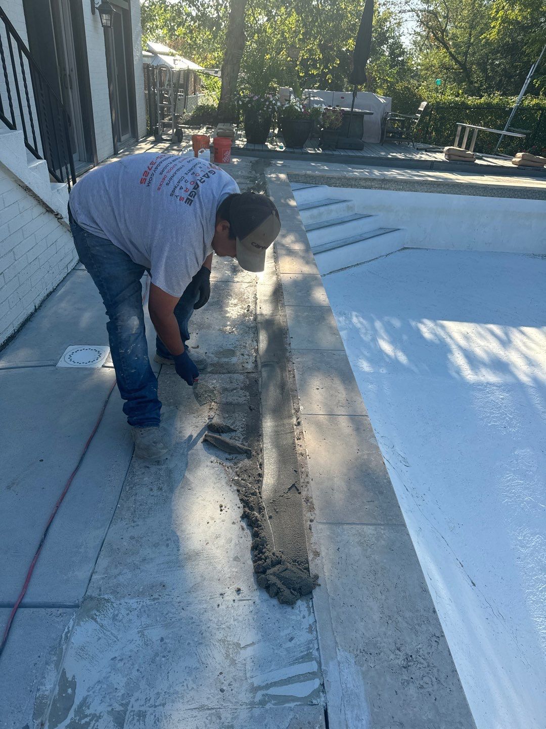 Pool Deck Project in Pittsburgh by Floors in a Day, Inc