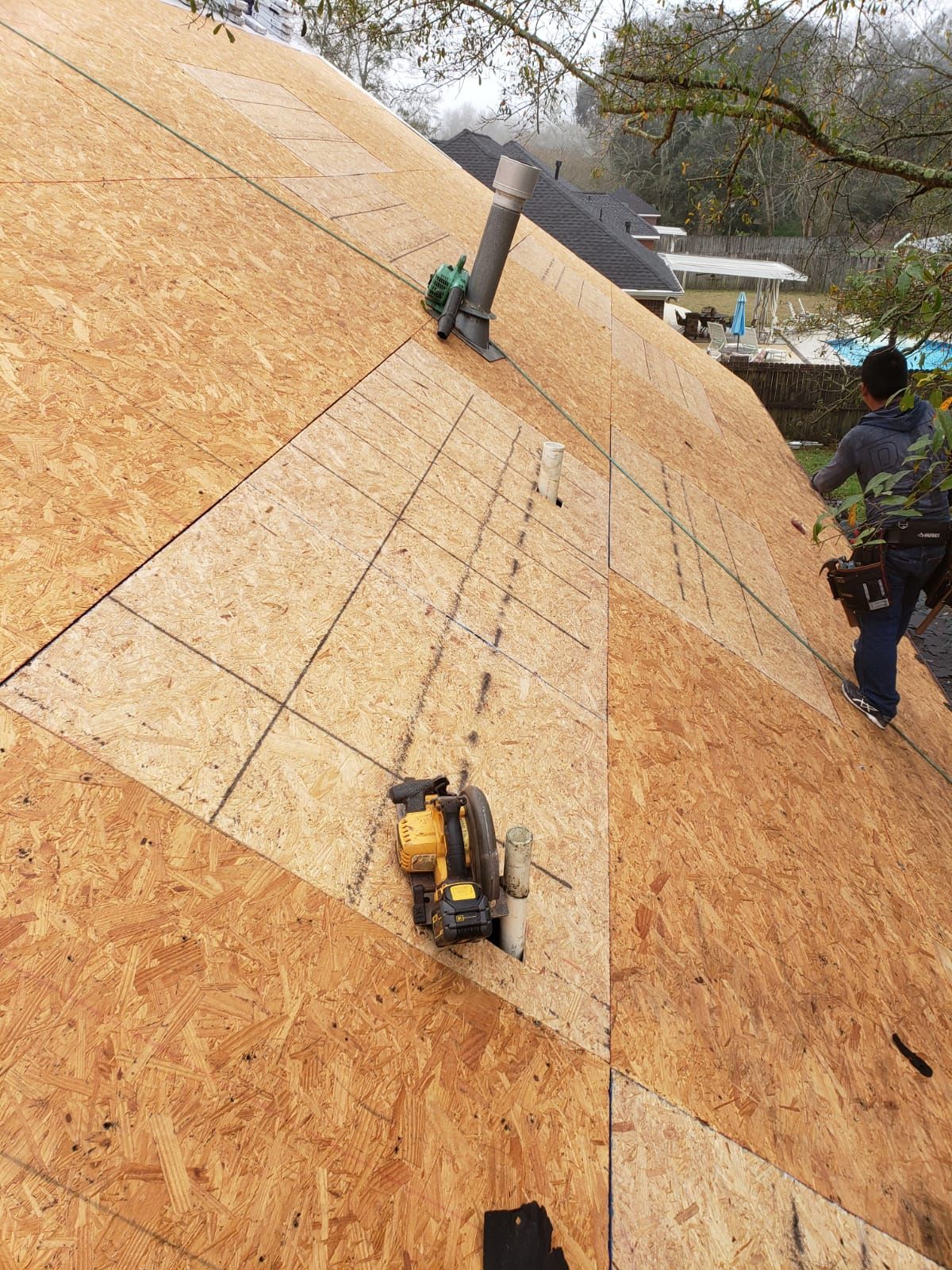 Residential Roofing Installation using Roof Replacement by American Roofing & Construction LLC