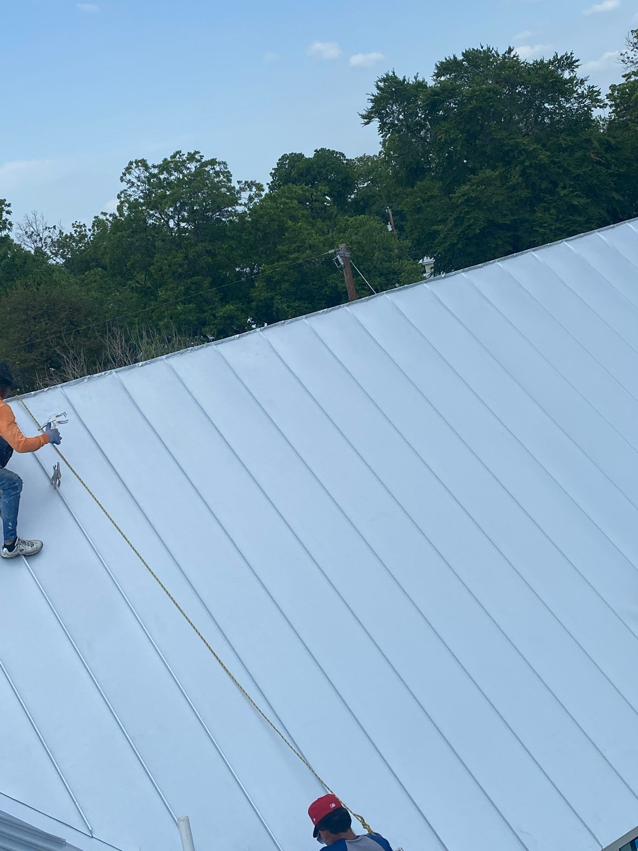 Residential Metal Roof Installation using McElroy Metal by Premier Roofing and Contracting