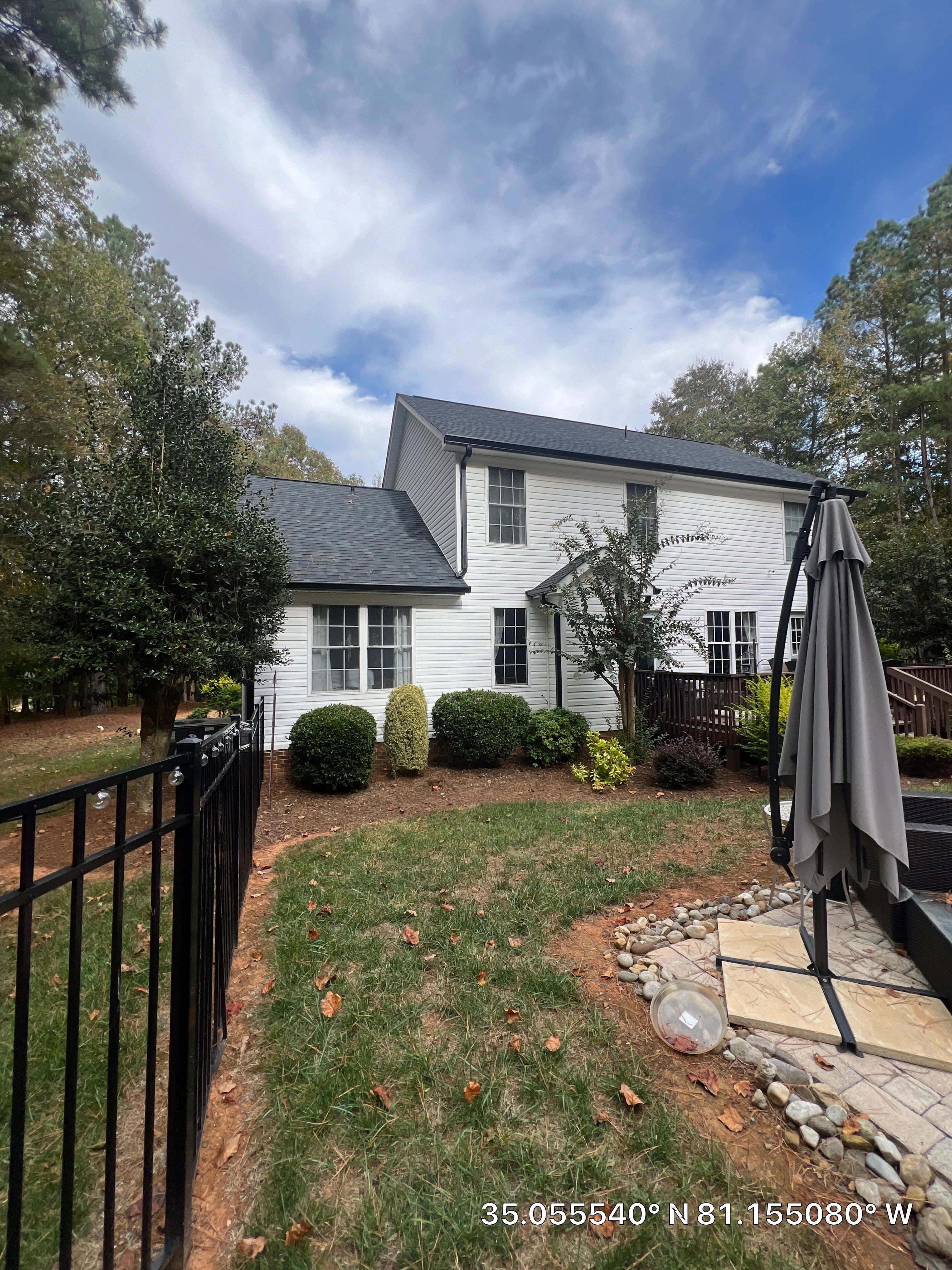 Owens Corning Shingle Roof Replacement and Gutter Installation in York, SC by Merritt Roofing LLC