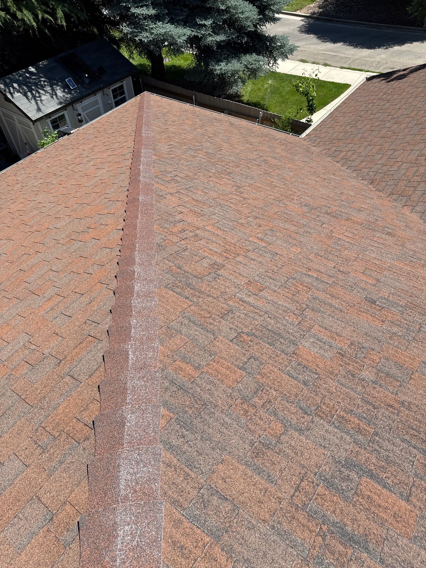 Boise Commercial Roof Replacement with Brown Architectural Shingles by Olive Roofing