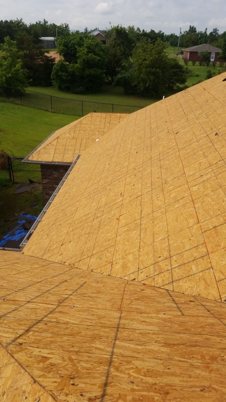 Reroof using GAF HDZ Weathered Wood by Castillo Roofing
