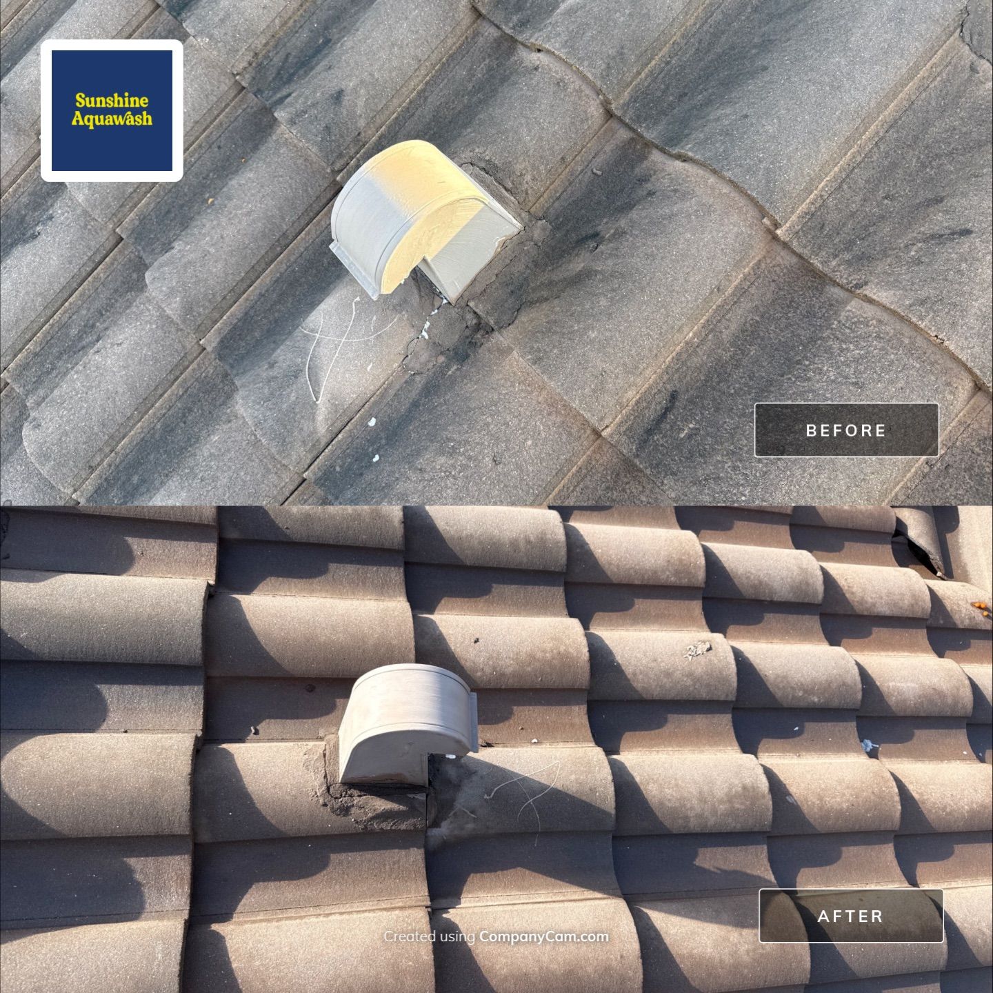 Soft Wash Roof Cleaning – Concrete Tile Roof | Artisan Lakes Esplanade, Palmetto, FL by Sunshine AquaWash