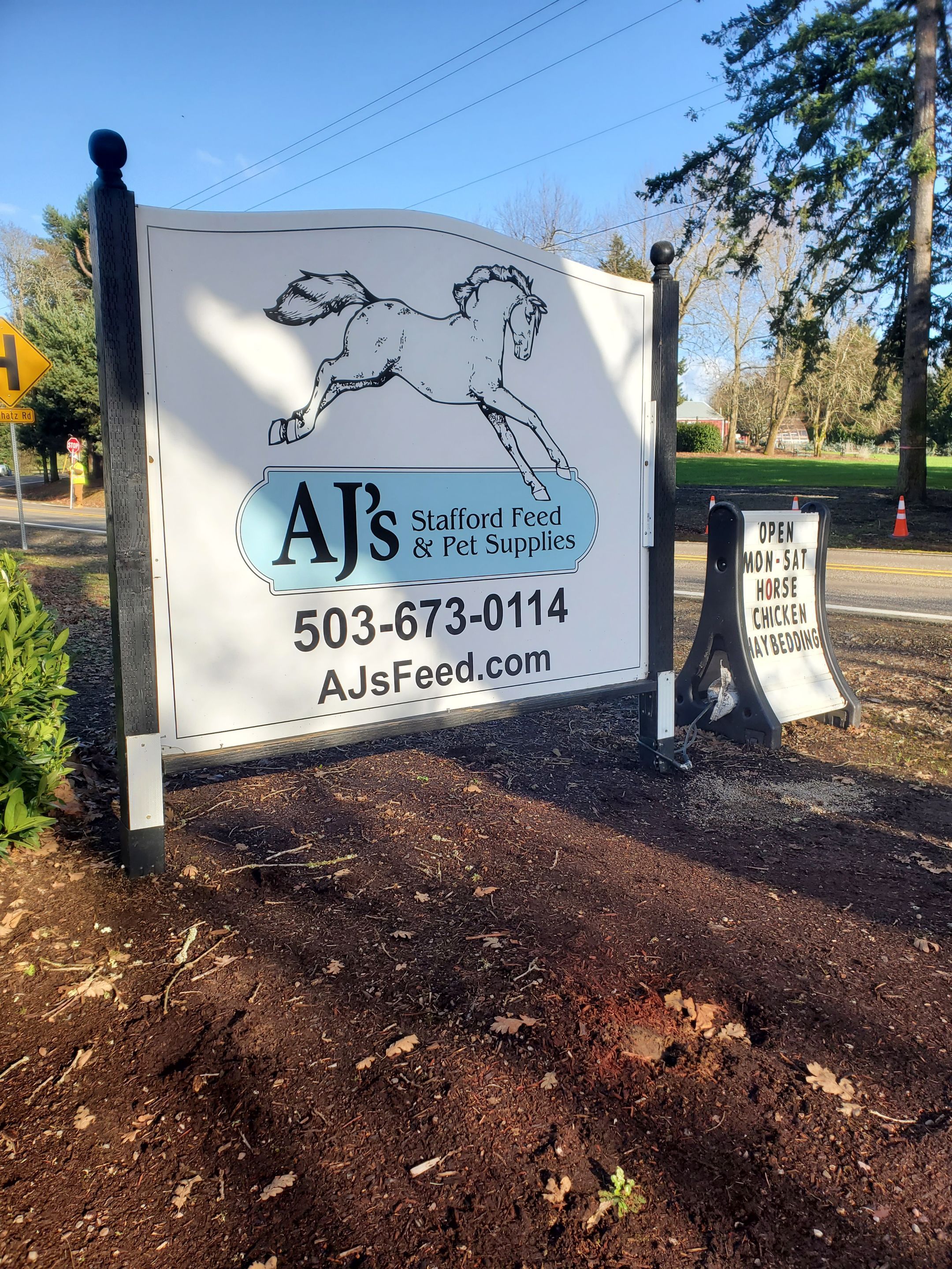 Secure both exterior business signage by Construction Now LLC