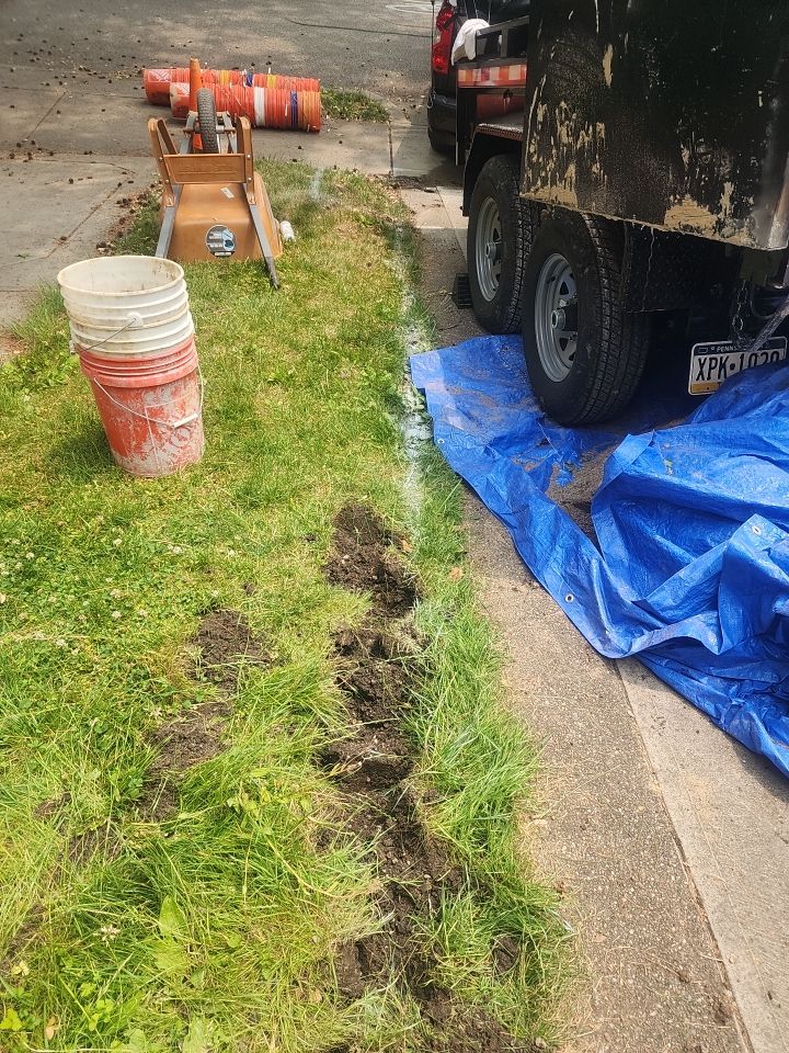 Replace failed gas line from gas connection at street to new meter by Sureway Comfort John Wilcox Plumbing Heating Cooling