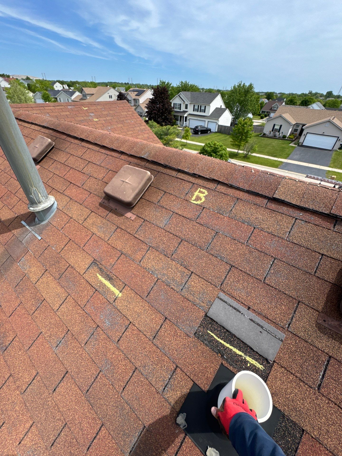 Roof replacement by haild and wind damage by Just Brilliant Restoration JBR