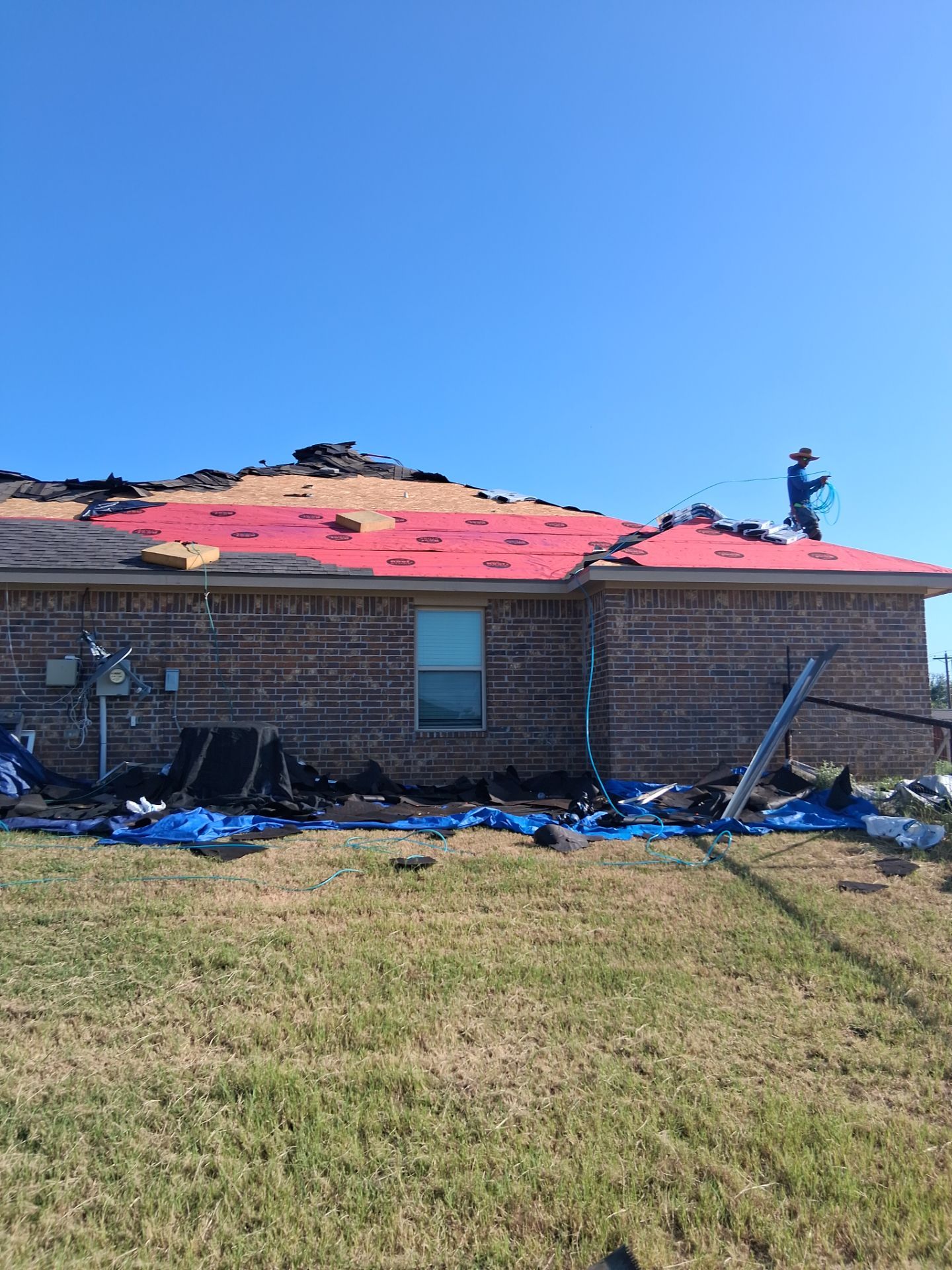 Residential Roof Replacement and Decking Repair in Springtown, Texas by Performance 1 Roofing