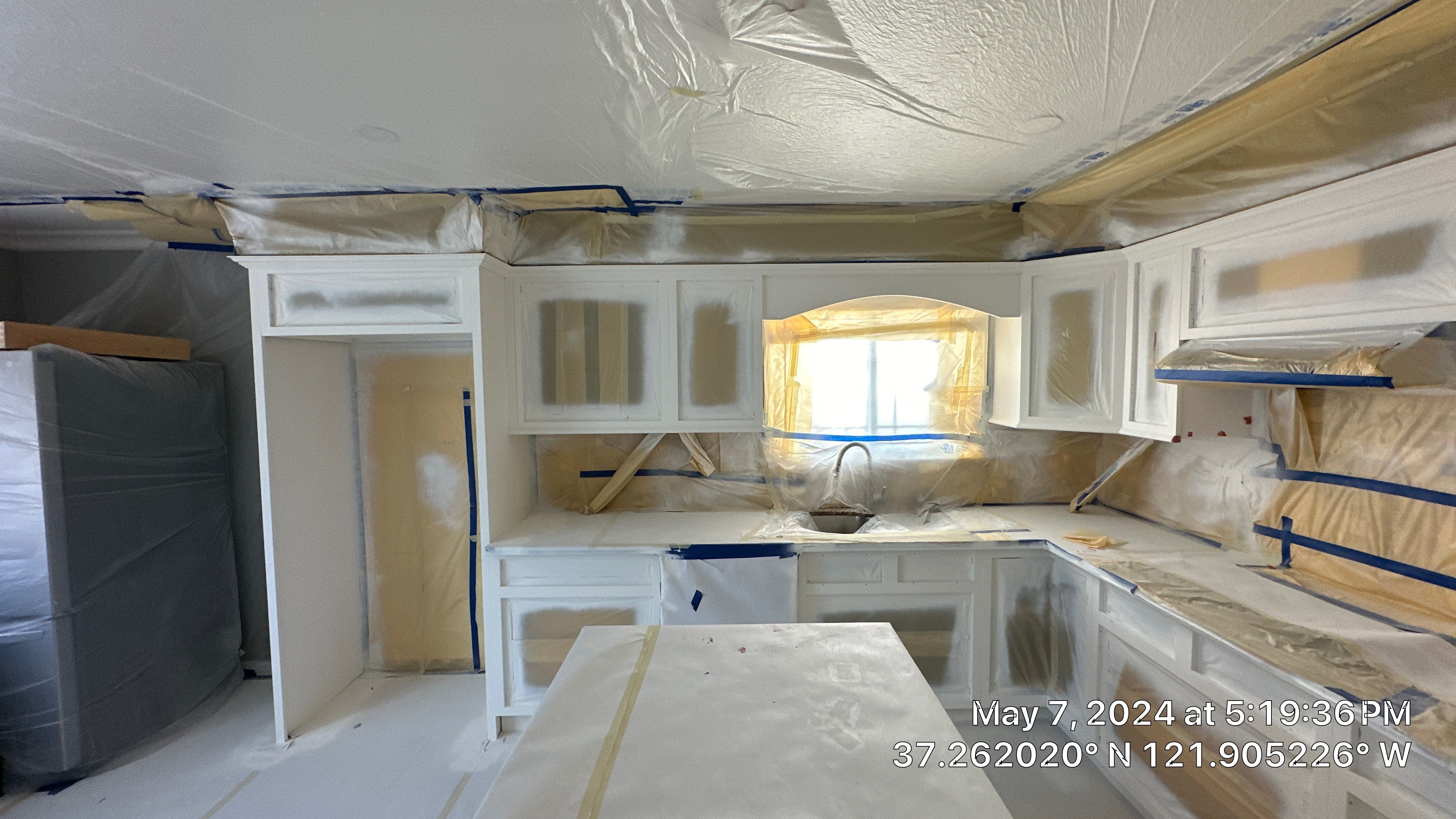 cabinet painting San Jose  by Herrera’s Bay Area Painting inc.