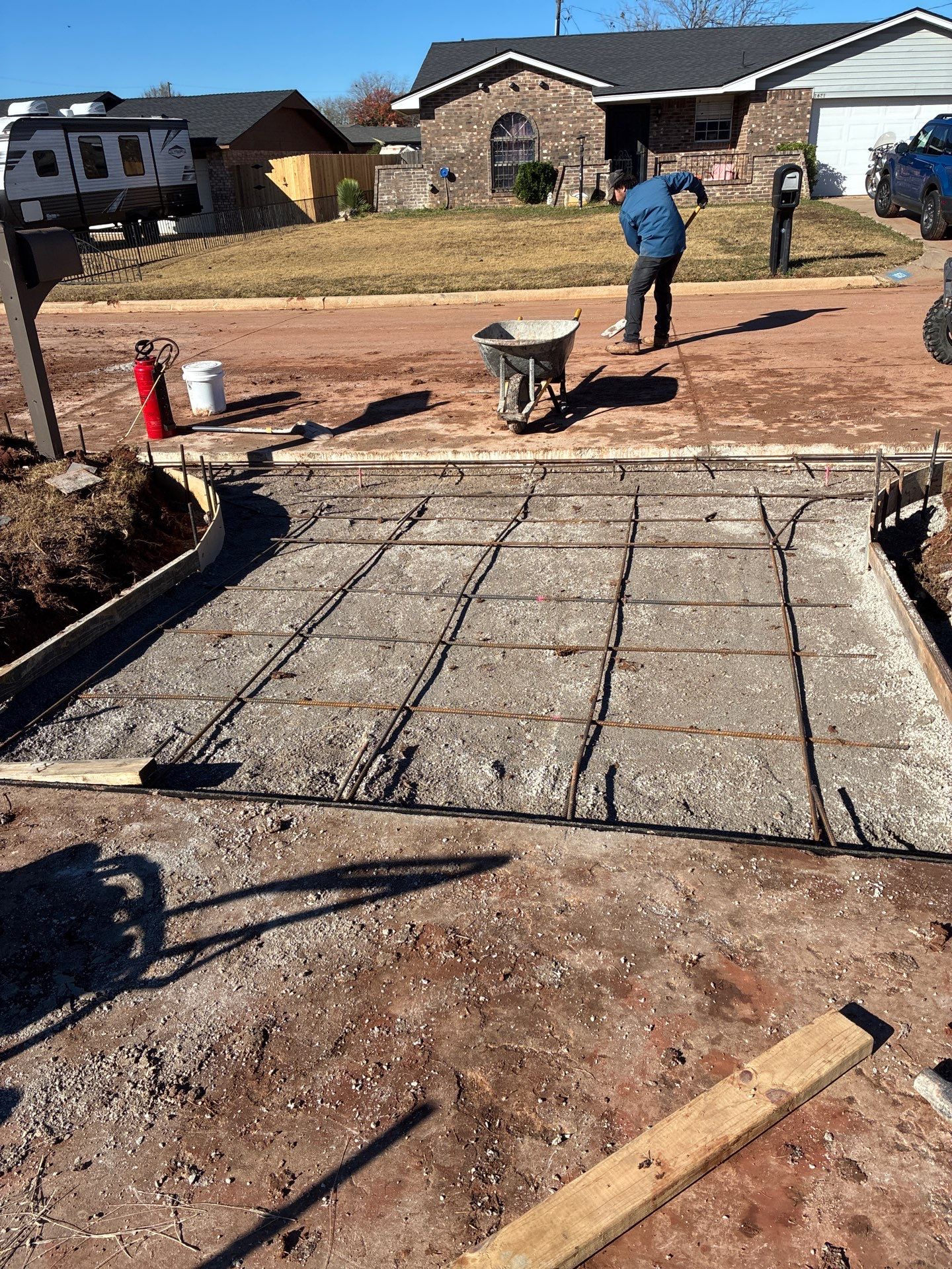 Concrete work and Carport Install by Clays Services Inc