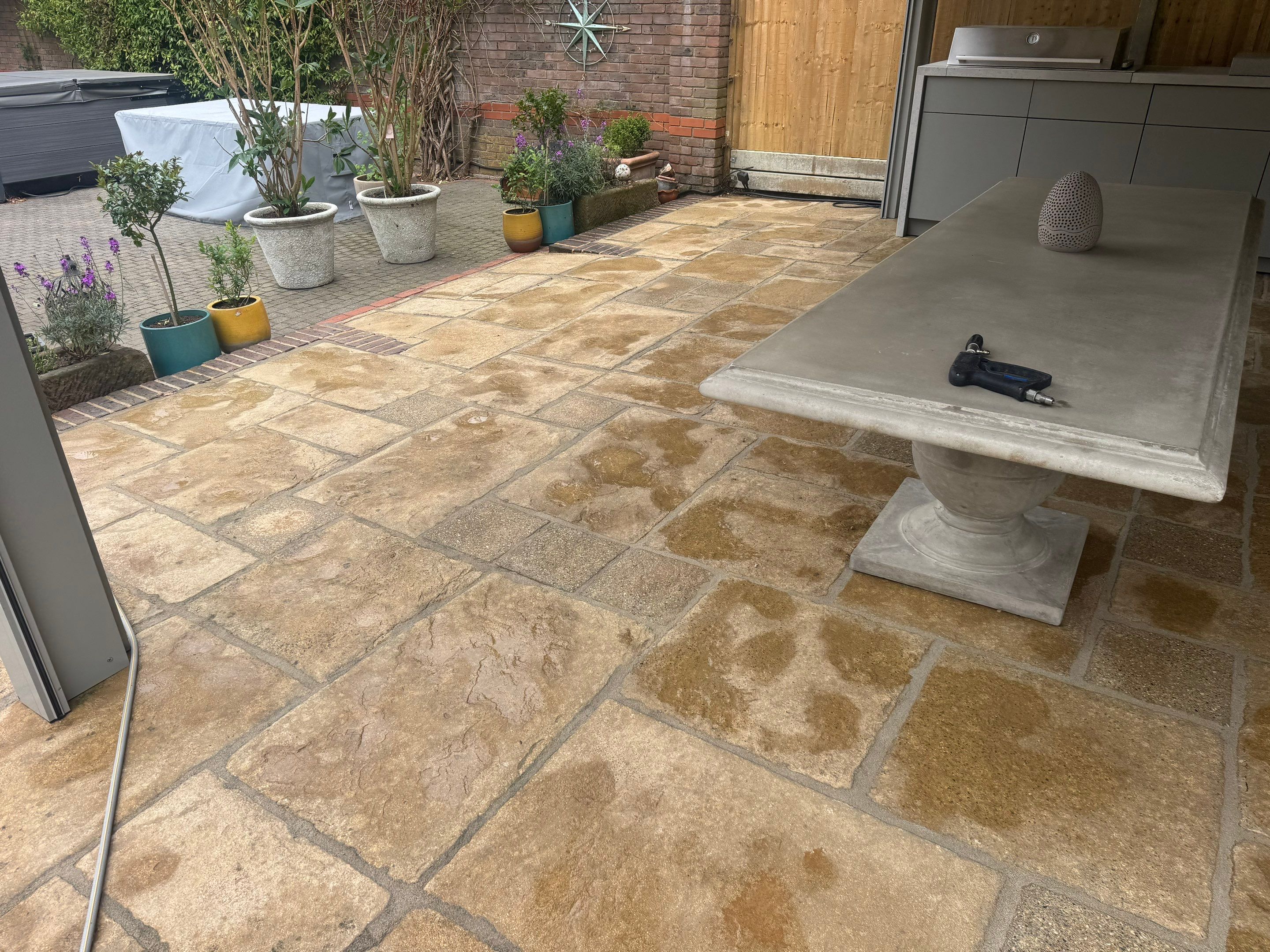 Roof Clean - Patio Clean using 18inch Whirlaway FSC by Ges Exterior Cleaning ltd