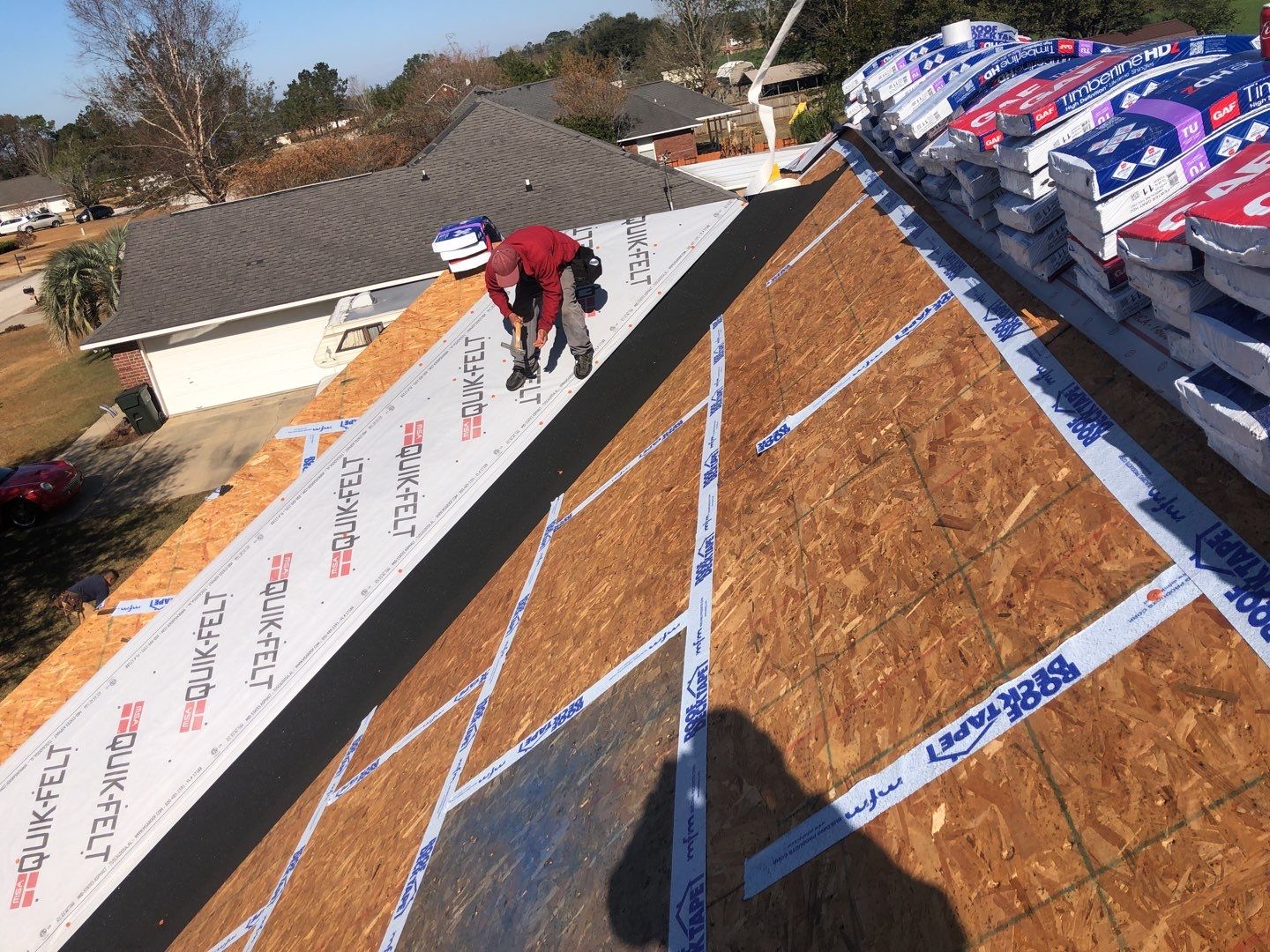 Residential Roofing Installation using Roof Replacement by American Roofing & Construction LLC