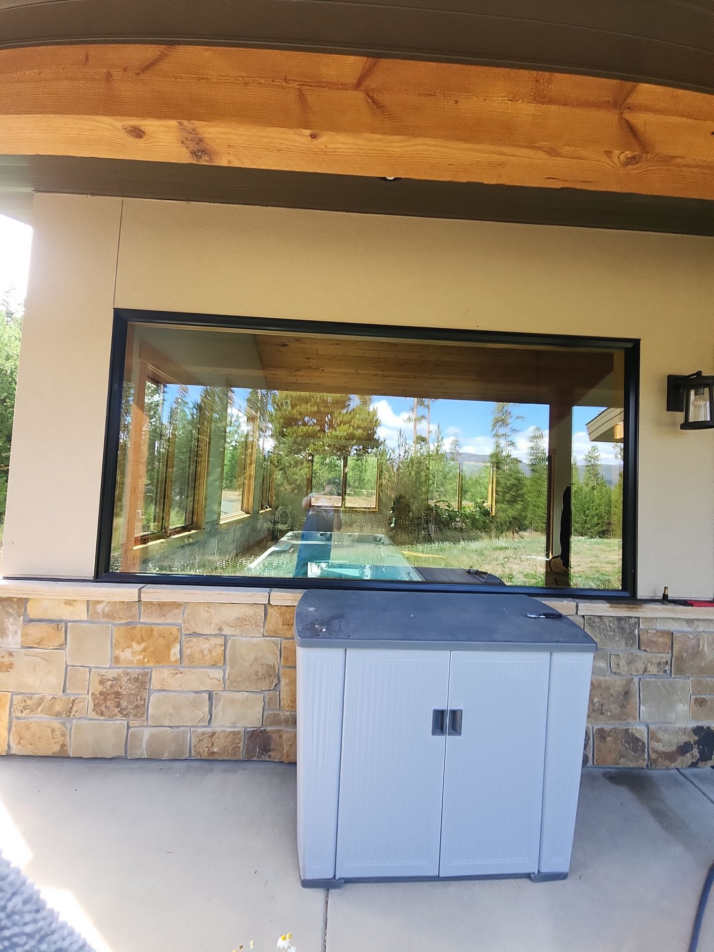 Window Washing using Ninja Scrubbers by Wheatley Creek Services