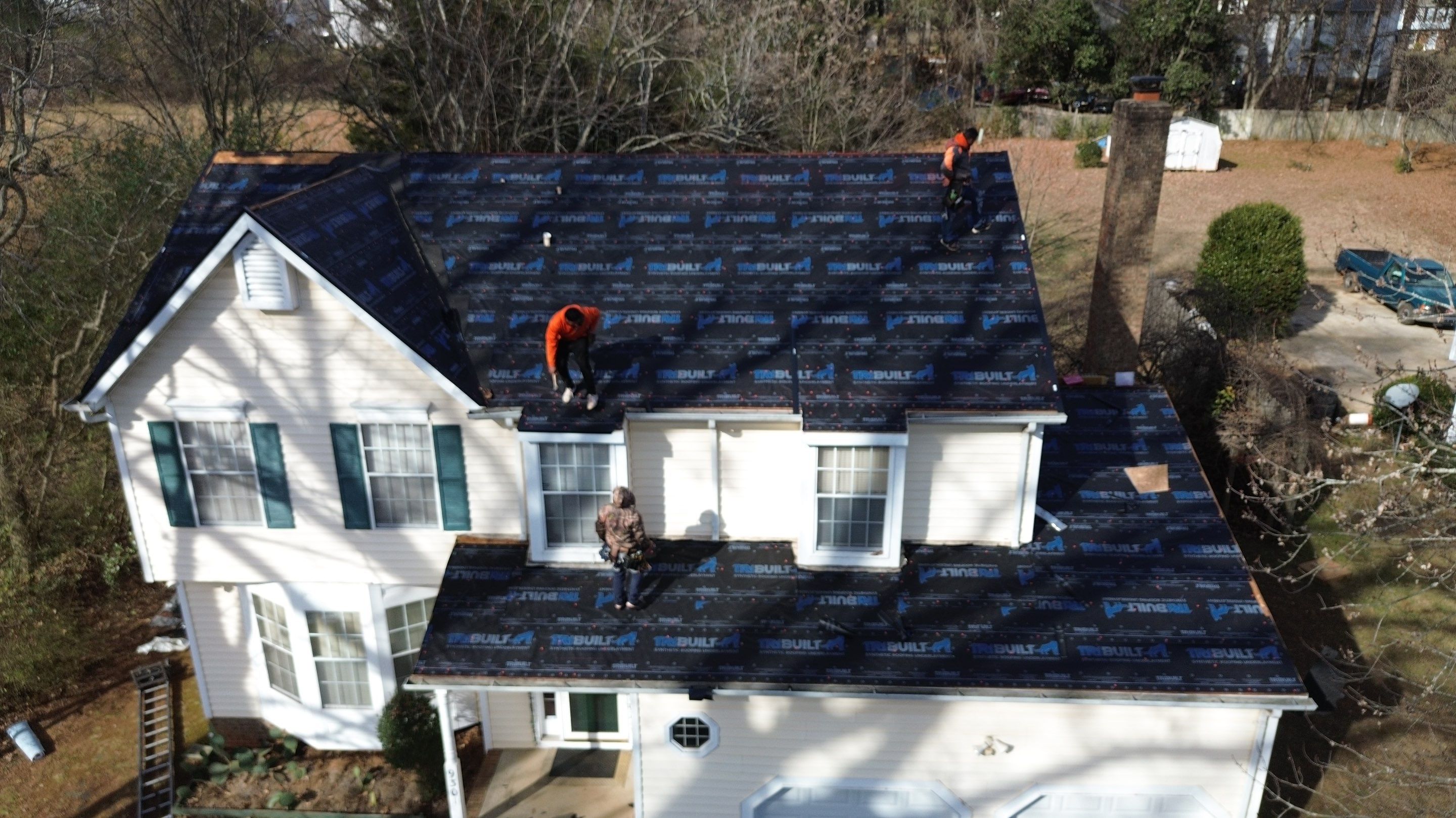 Roof replacement and interior repair by hail and wind damage by Just Brilliant Restoration JBR