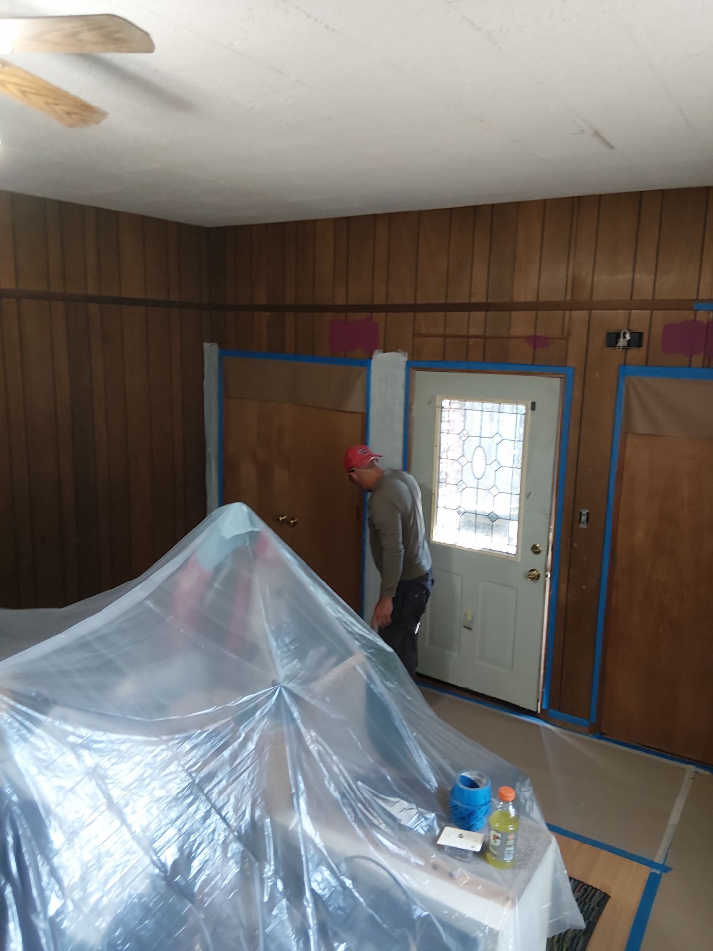 Interior Transformation: Refreshing Wood Paneling by Legendary Services Company LLC.