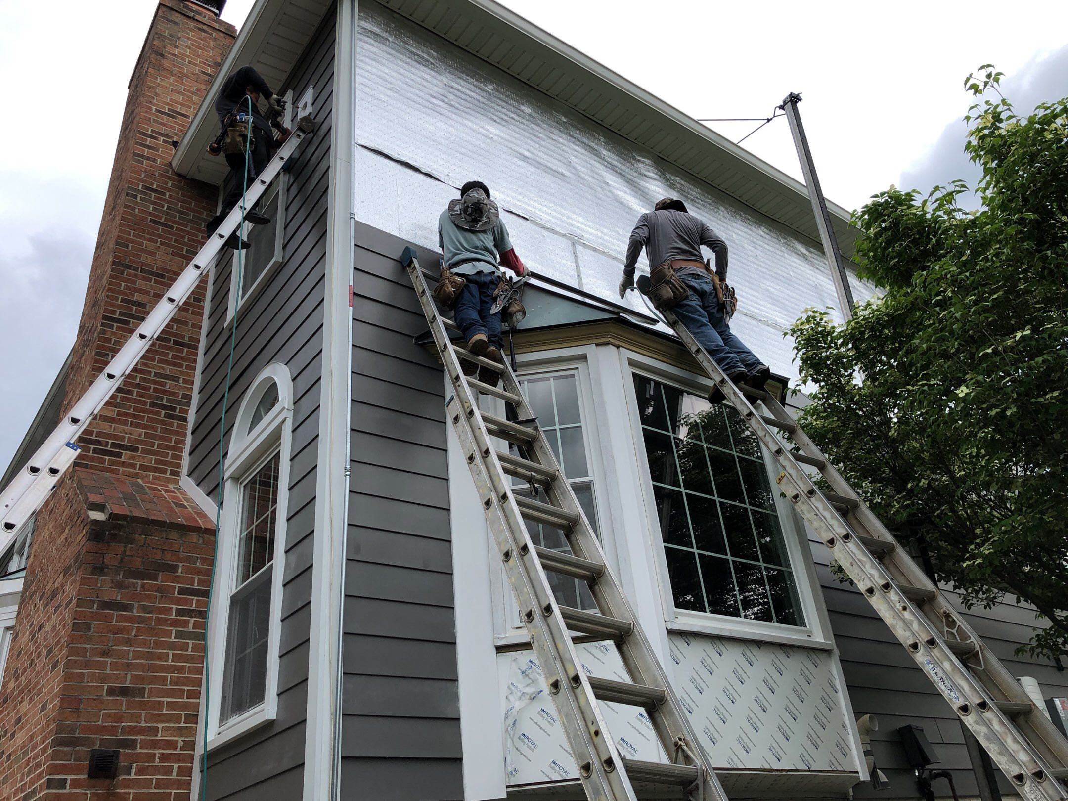 Siding Replacement using James Hardie siding by American Home Contractors