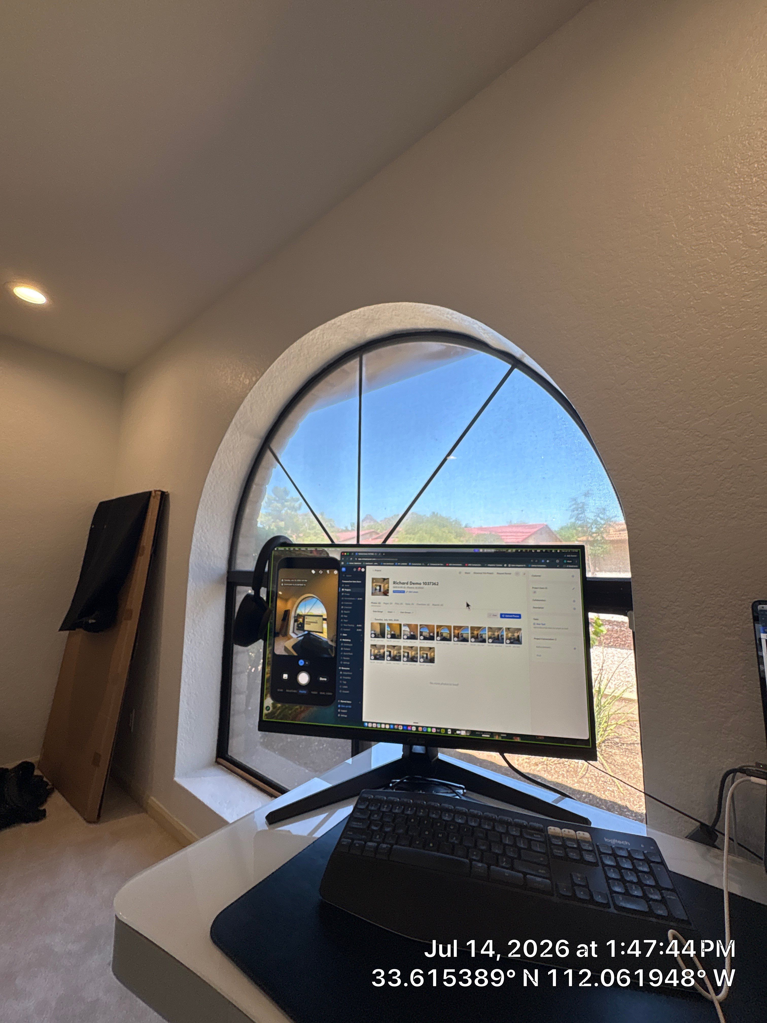 Modern Interior Remodel and Home Office Setup in Phoenix by CompanyCam Sales Demo