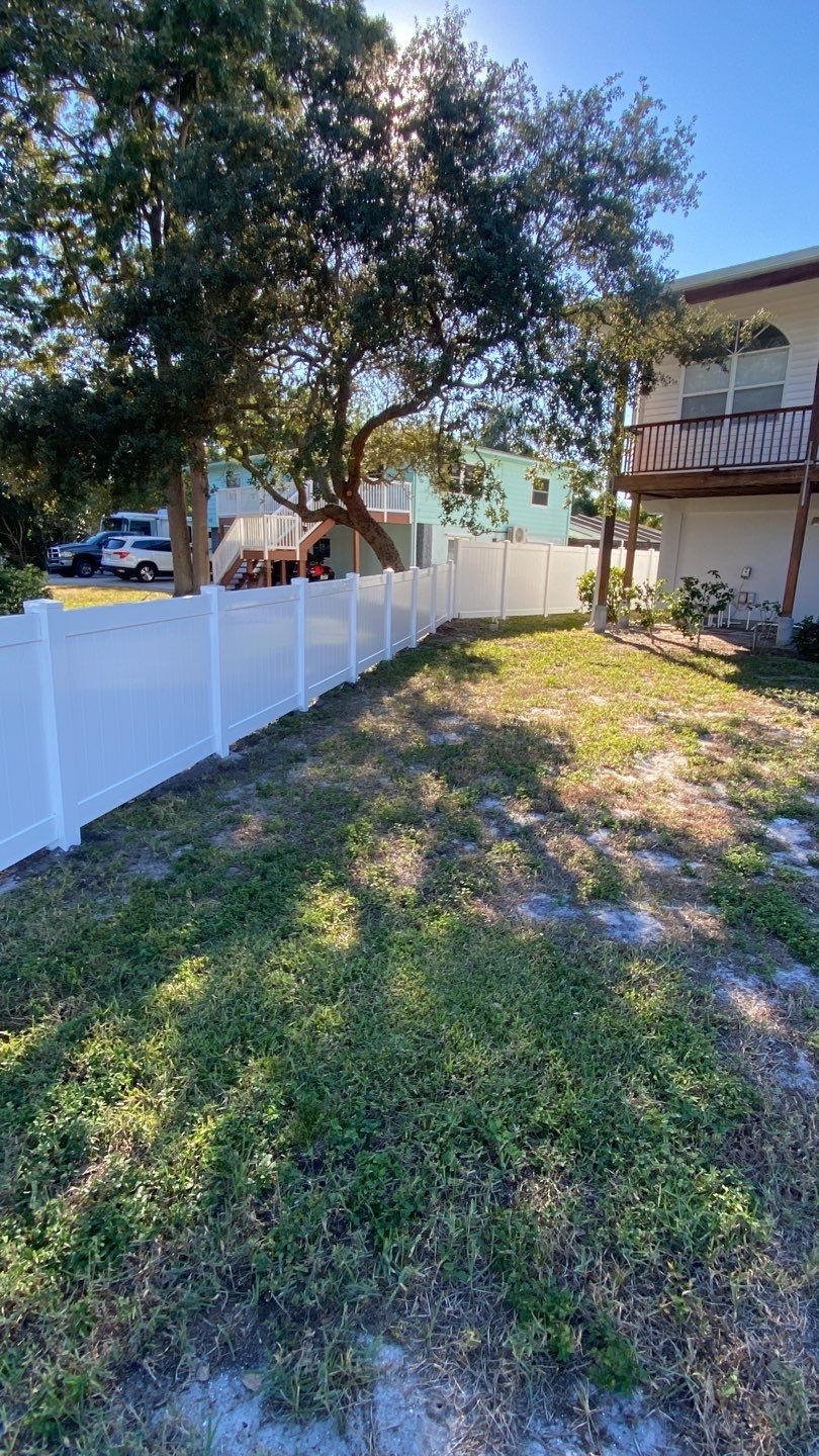 Bradenton, FL 6ft. Tall White Vinyl Privacy Fence by Asap fence and gates, LLC