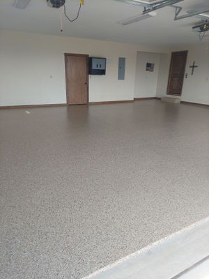 Garage Coating with Pecan