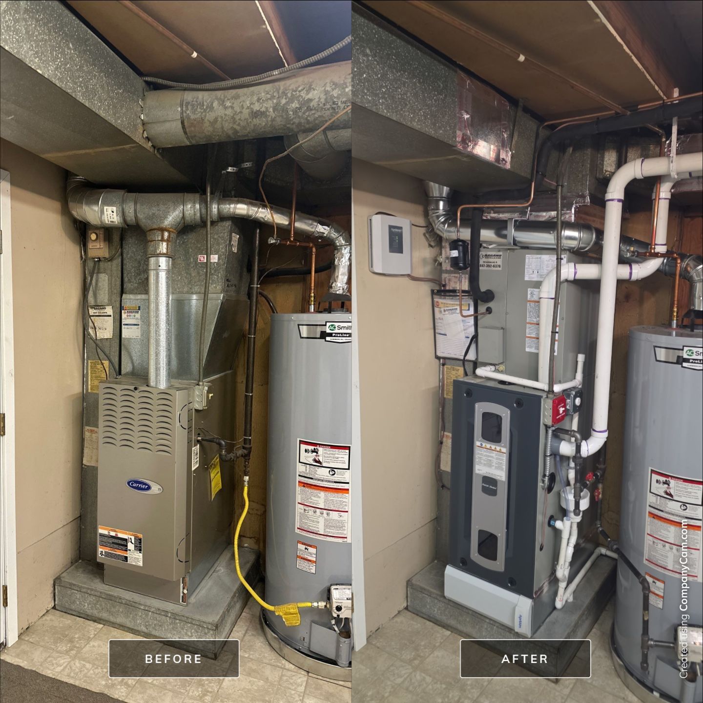 American Standard Dual Fuel (Hybrid) - 3 Ton with 97% Furnace by Ragano Heating & Air Conditioning Inc