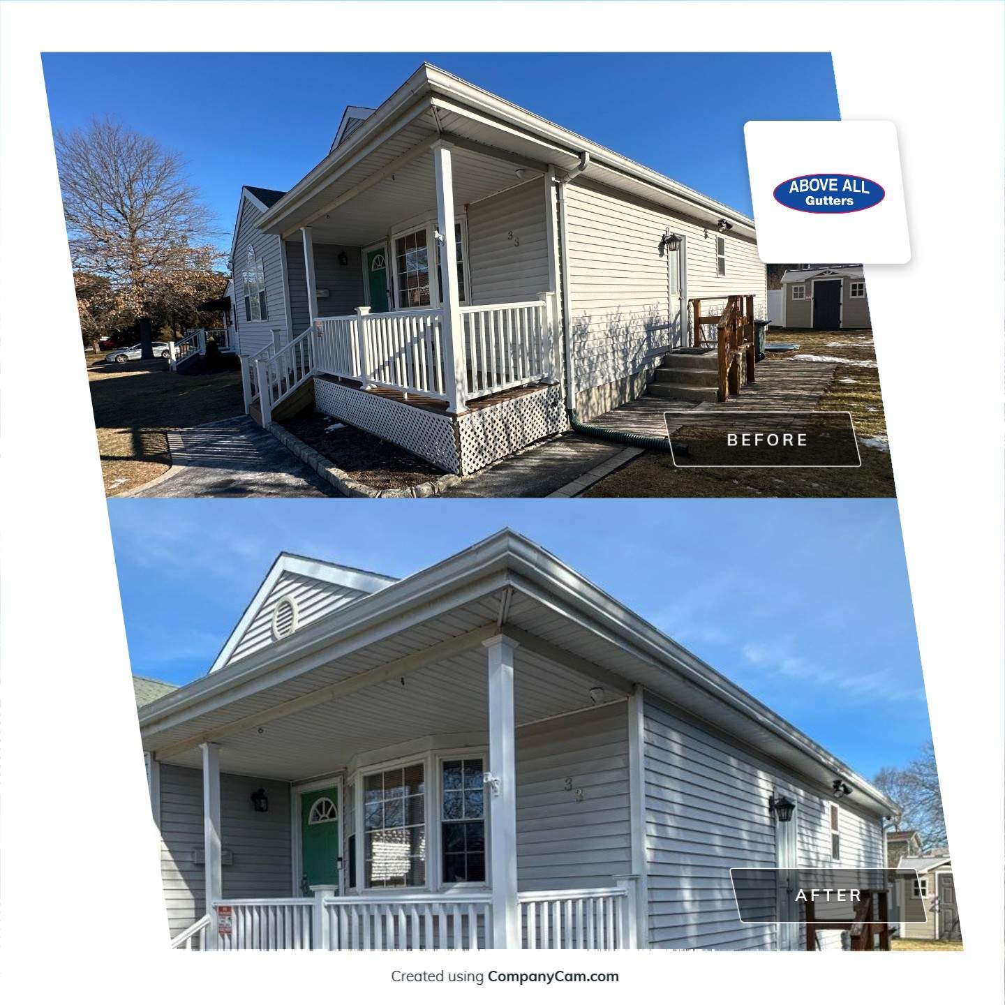 Gutter/Leader Reconfiguration by Above All Gutters 