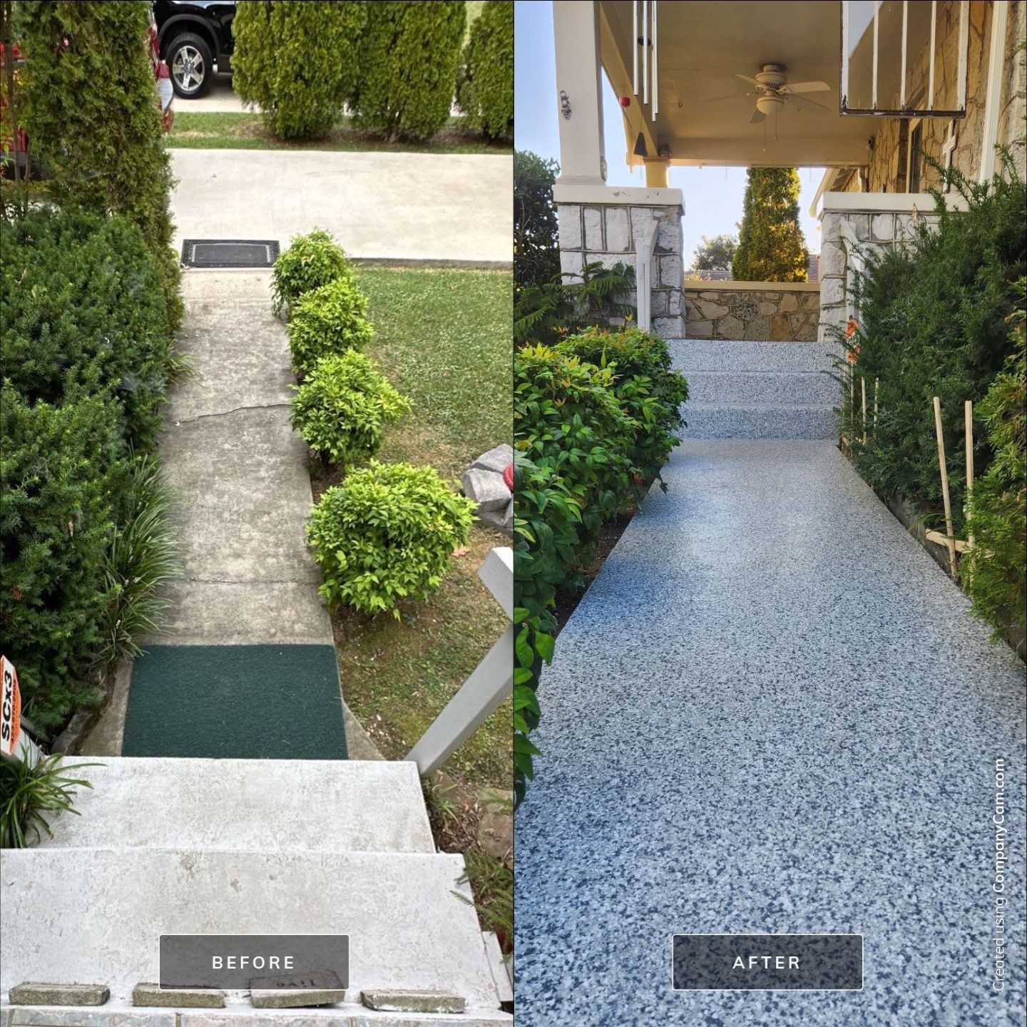 Front Porch using Gravel by Elite Floor Solutions