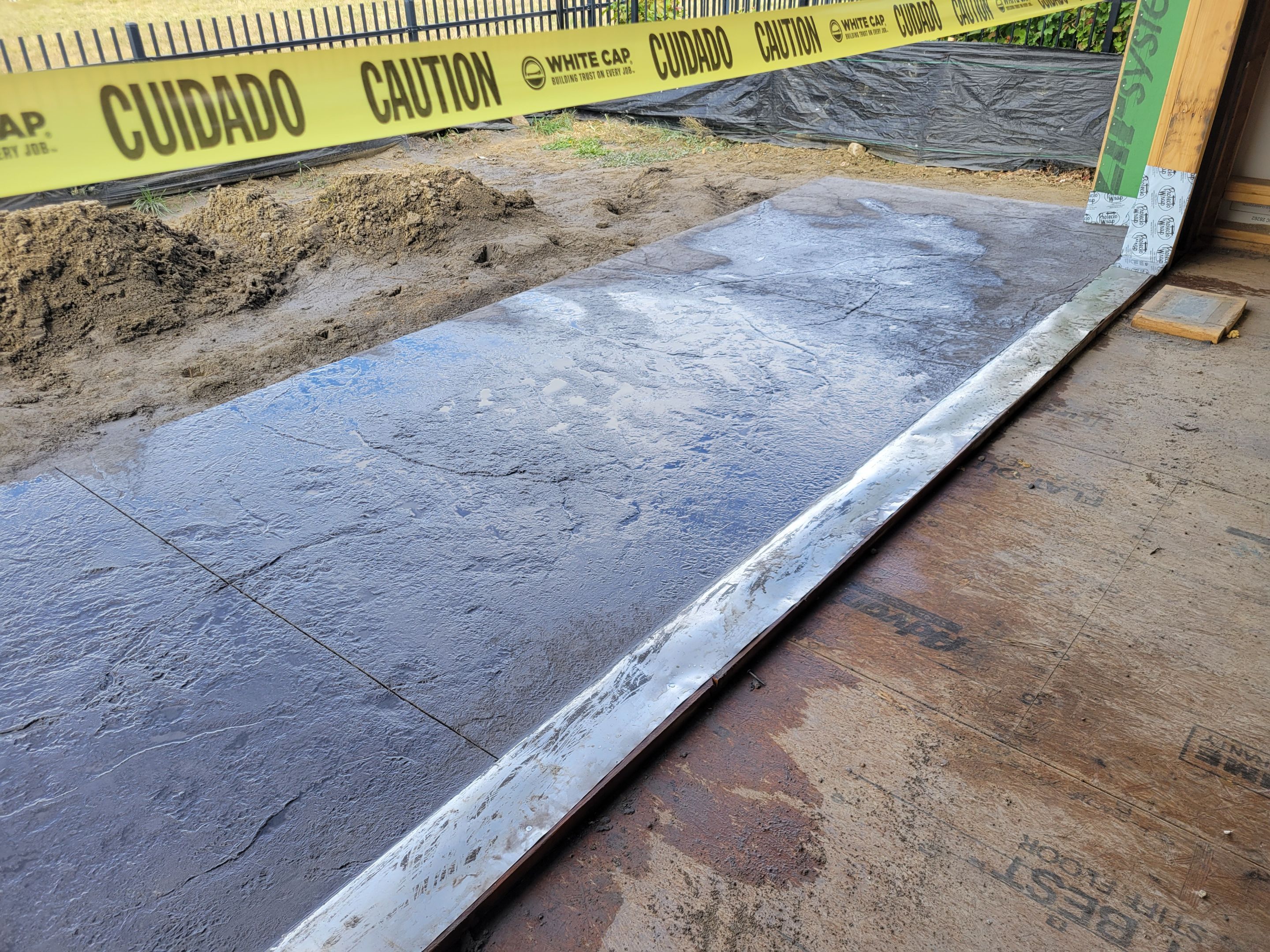 Stamped Concrete Patio and Custom Walkway Installation in Berthoud, Colorado by Center Line Concrete