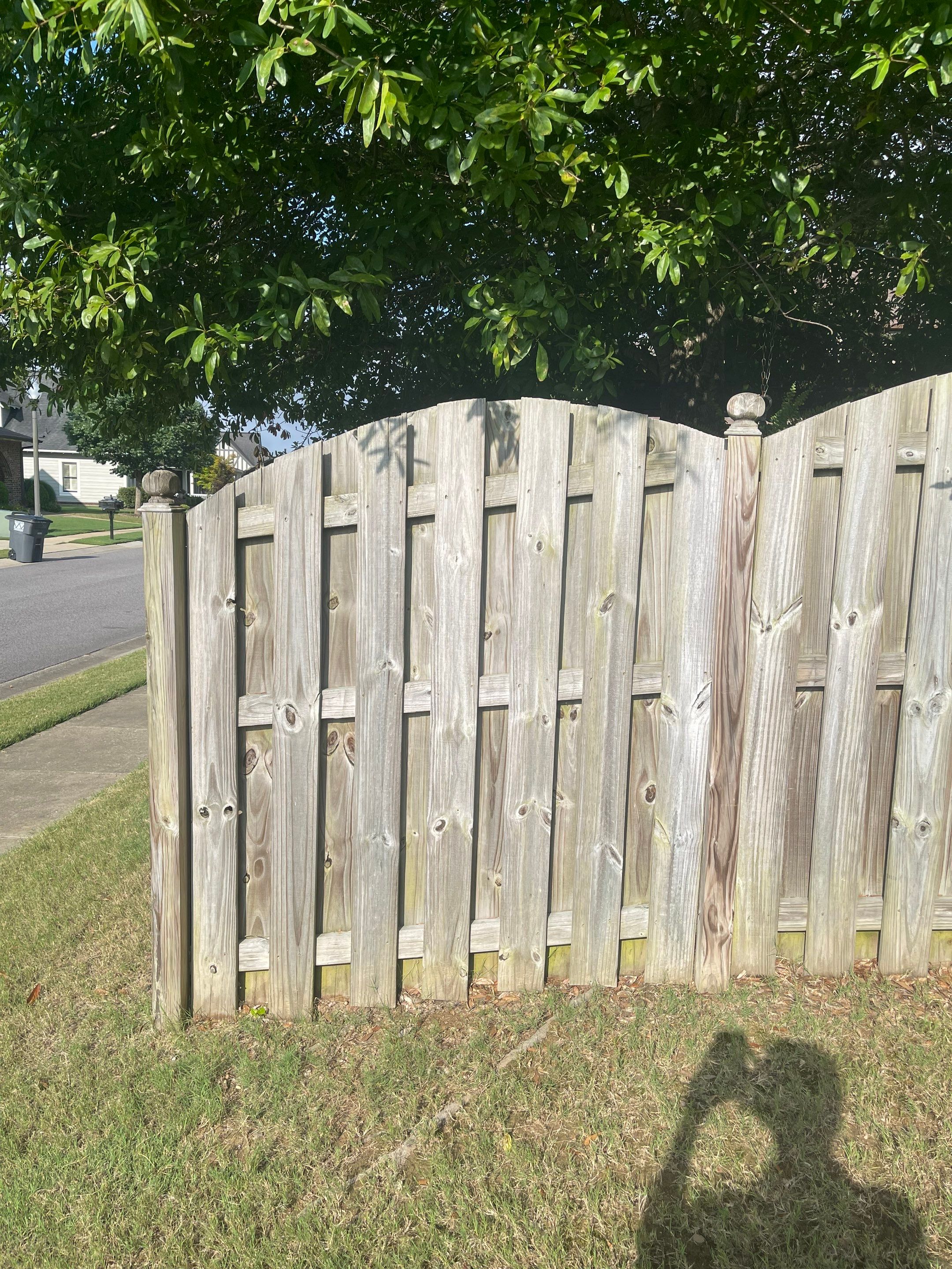 Chase Lake - Arched Shadowbox Fence by Pillar and Pine