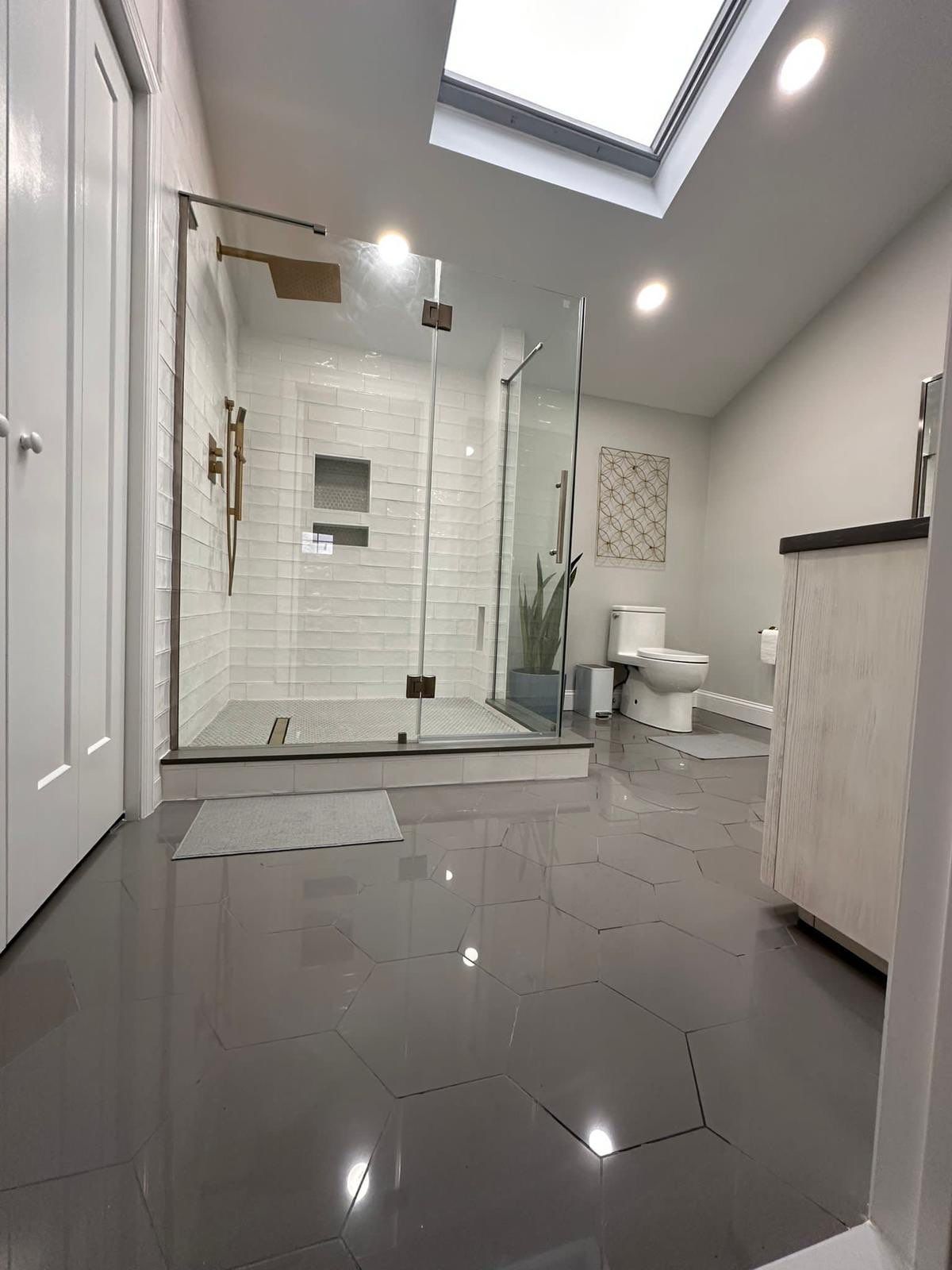 Bathroom Remodel using Tile by Home Concepts Construction