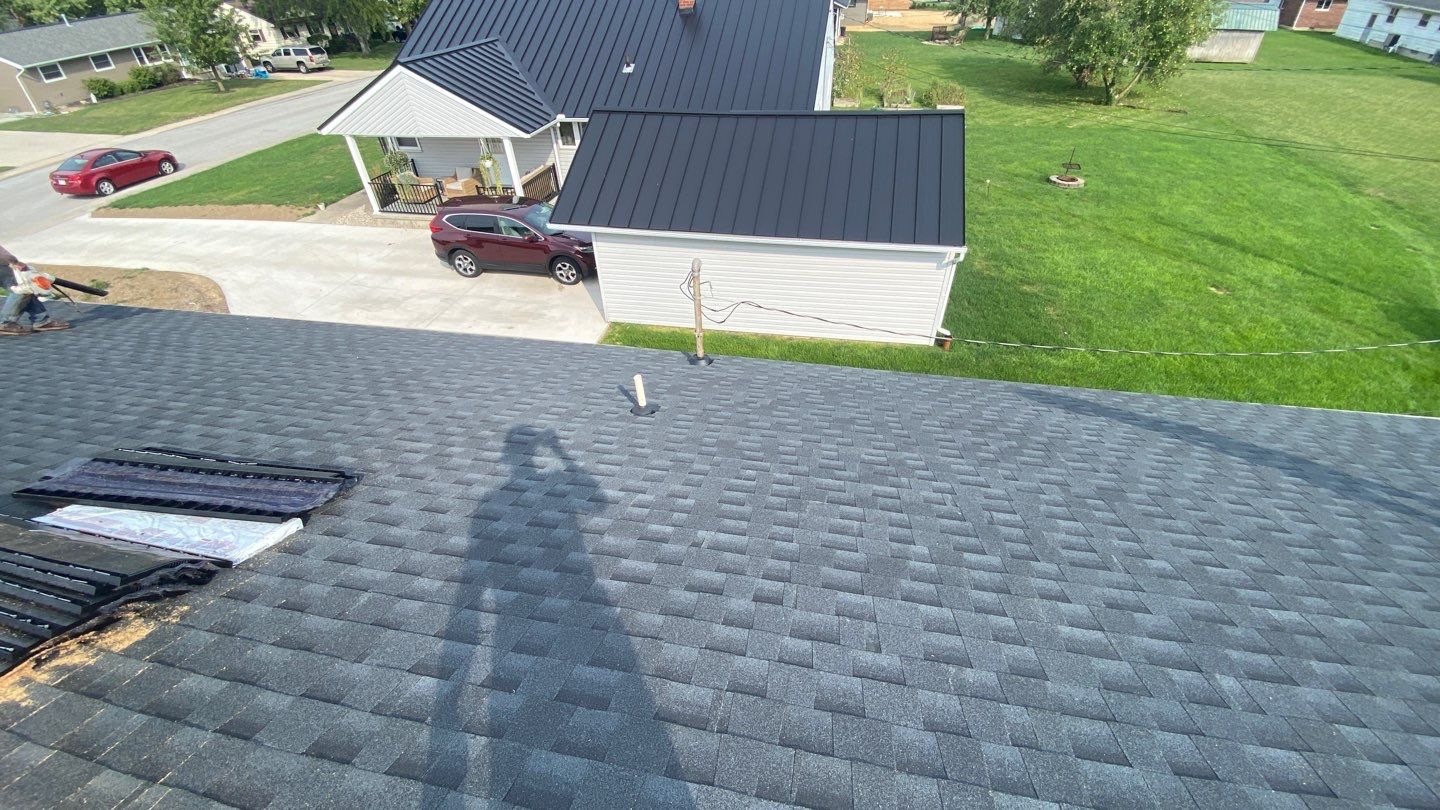 Residential Roofing Installation using GAF Timberline HDZ Charcoal by Nitro Roofing and Construction