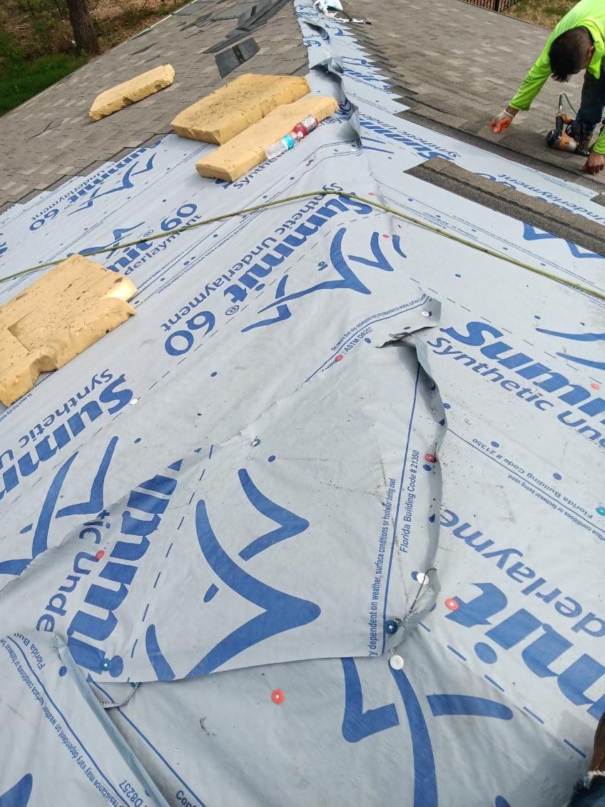 Residential Roofing Installation using ATLAS Pinnacle Pristine Shingles by Harvey Roofing & Construction
