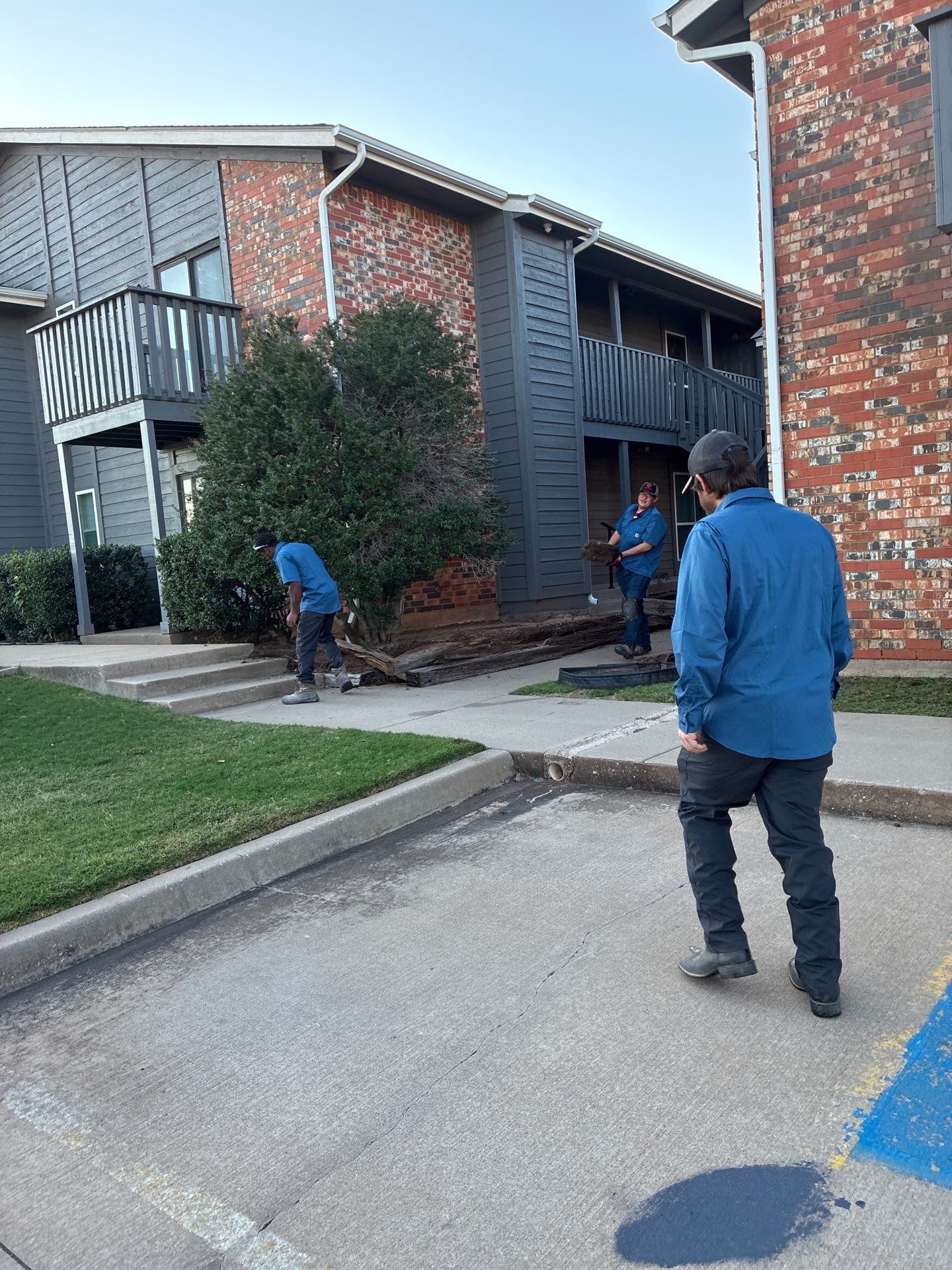 Landscape and concrete work by Clays Services Inc