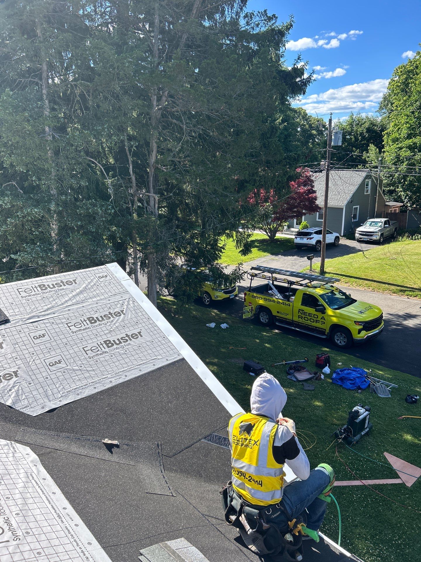 Project in Southington, CT by Elitex Roofing