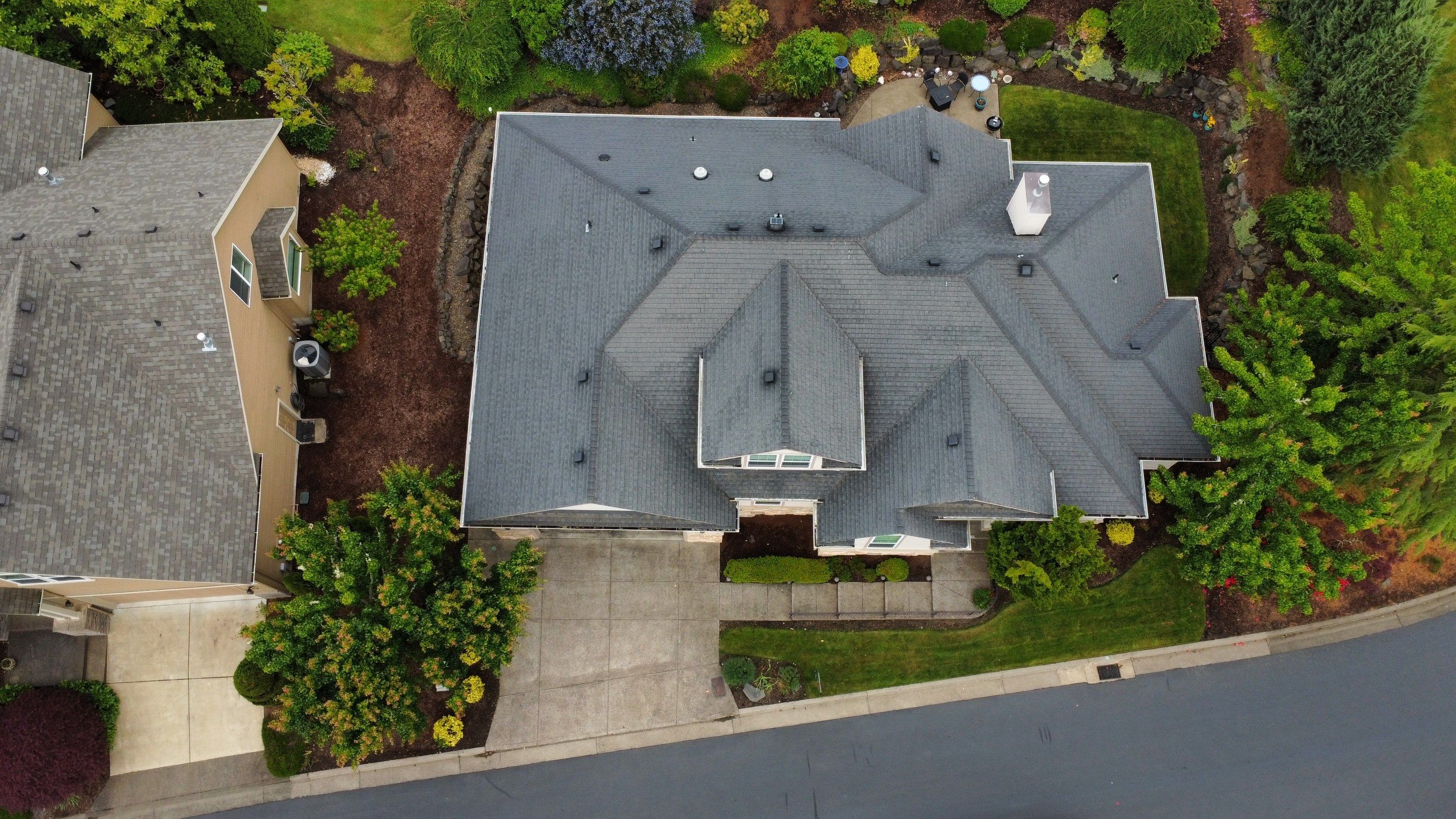 Residential Roofing Installation using IKO Dynasty (Color: Shadow Brown) by Orezona Building & Roofing Company, Inc.