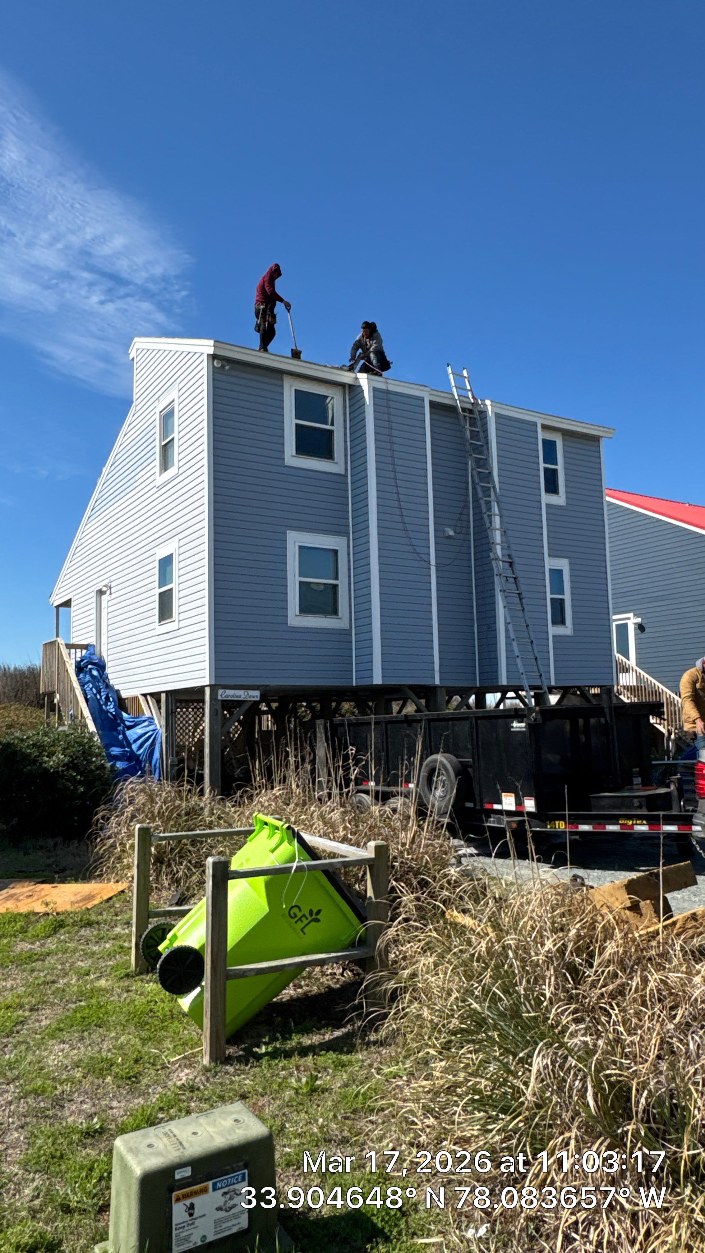 Fortified Roof Replacement Wilmington NC | CertainTeed Landmark PRO Coastal Blue by RGR Construction and Roofing, LLC