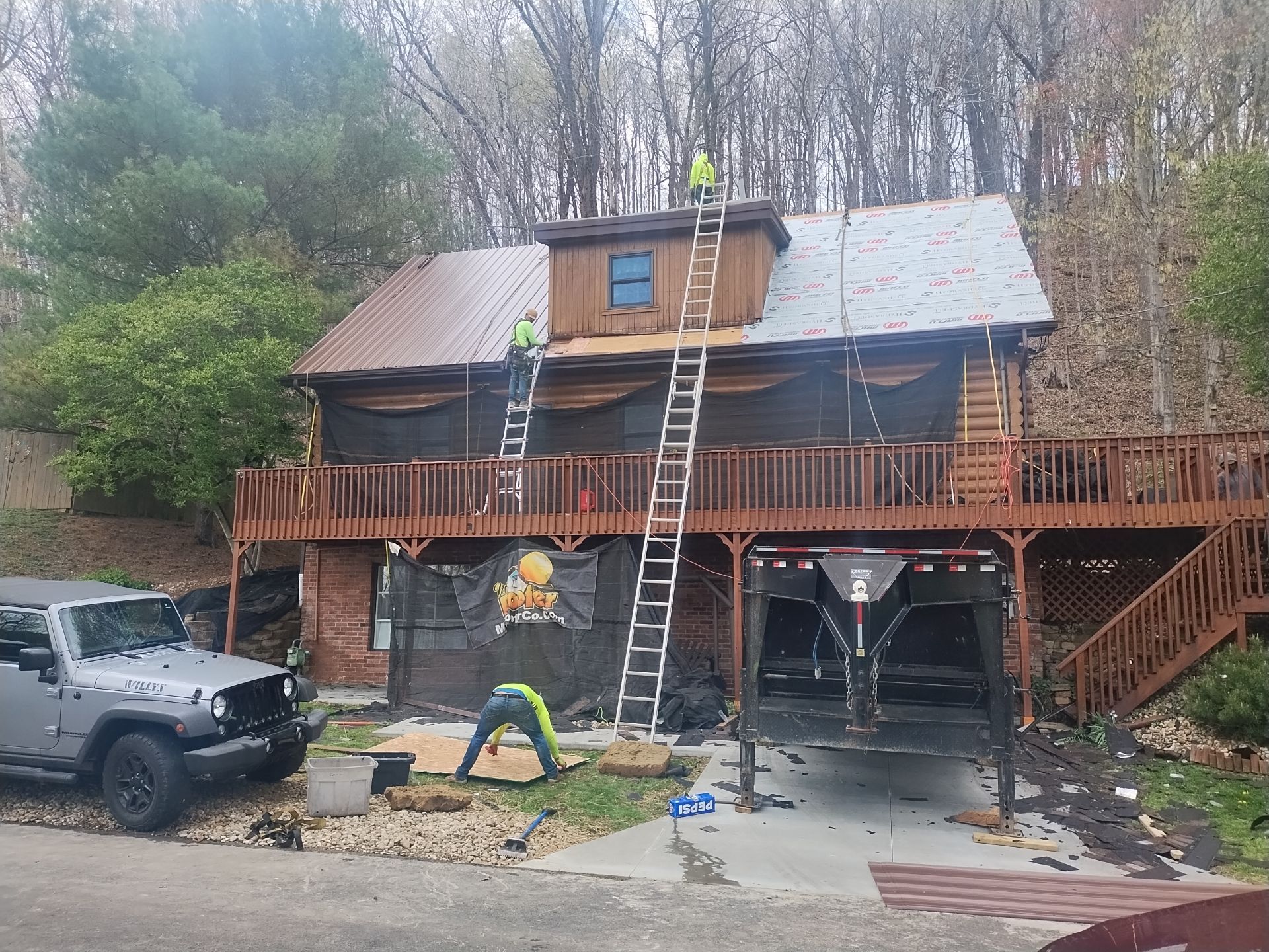 Residential Roofing Installation using Metal by Mr. Roofer