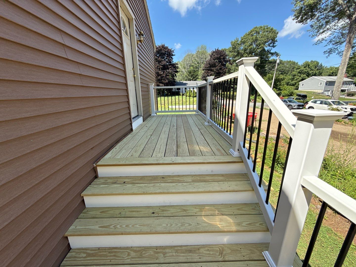 Custom Pressure-Treated Deck and Accessible Ramp Installation in York by Sensible Home Solutions