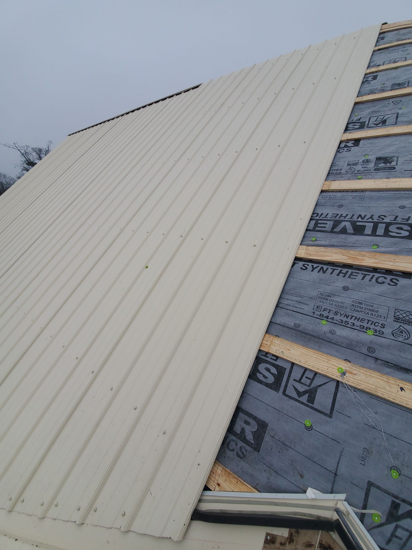 Residential Metal Roof Replacement using Reed's Metals: 26 GA. Colored Residential Metal Panels (Ivory) by Hostetler Roofing