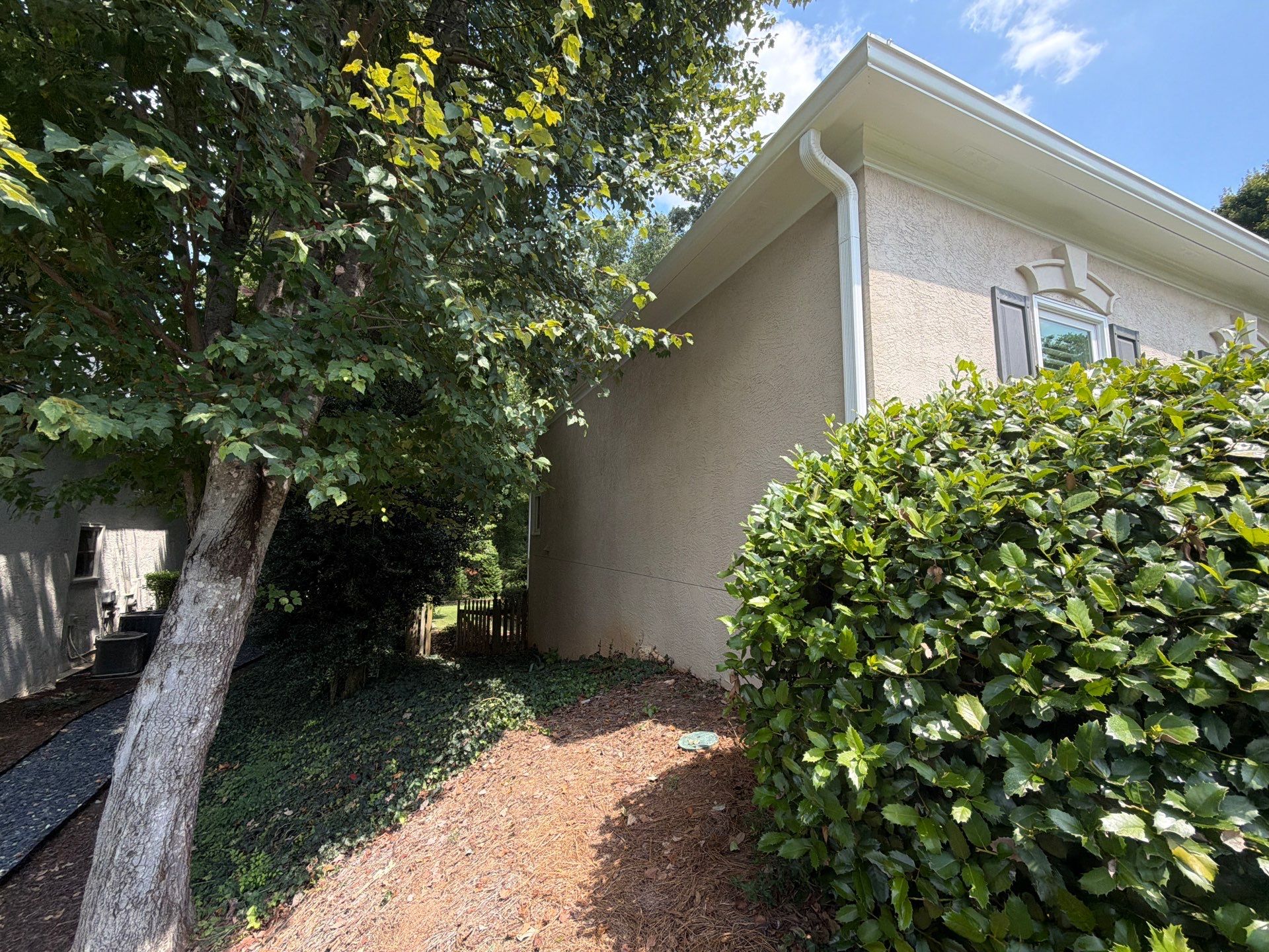 Multi-Story Stucco Home Exterior Painting and Garage Refresh in Marietta by Swift Home Renovations 