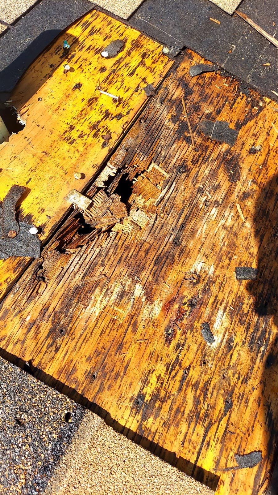 Hail Damage using Owen's Corning Duration (Lifetime) Shingles by Roof Repair Company