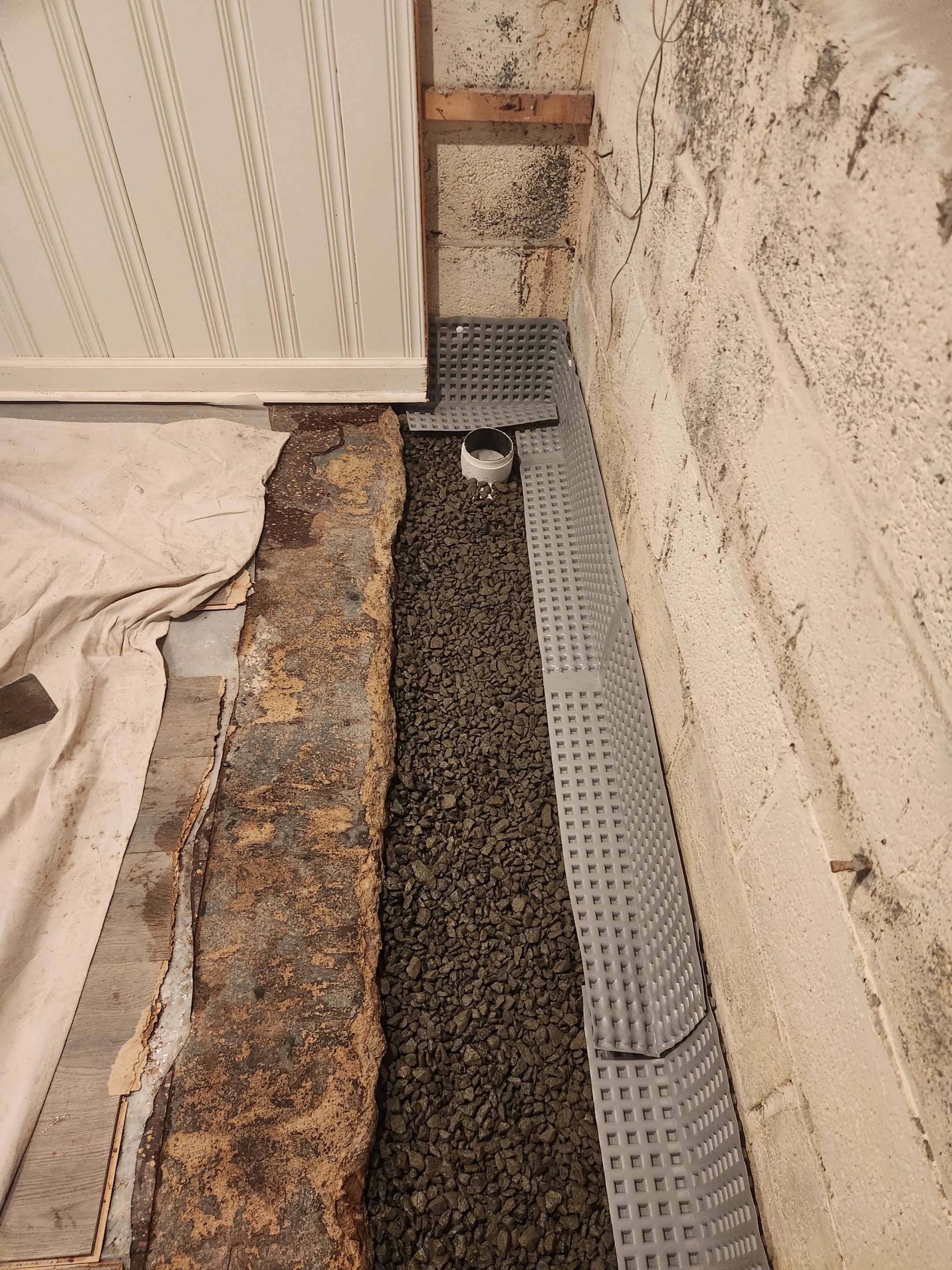 Interior French Drain West Orange NJ by Pure Service Pro, LLC 